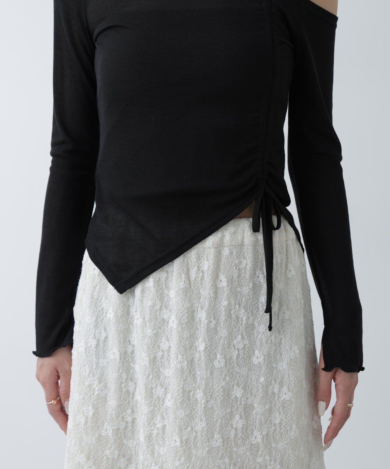 ワンショルシャーリングテレコカットソー