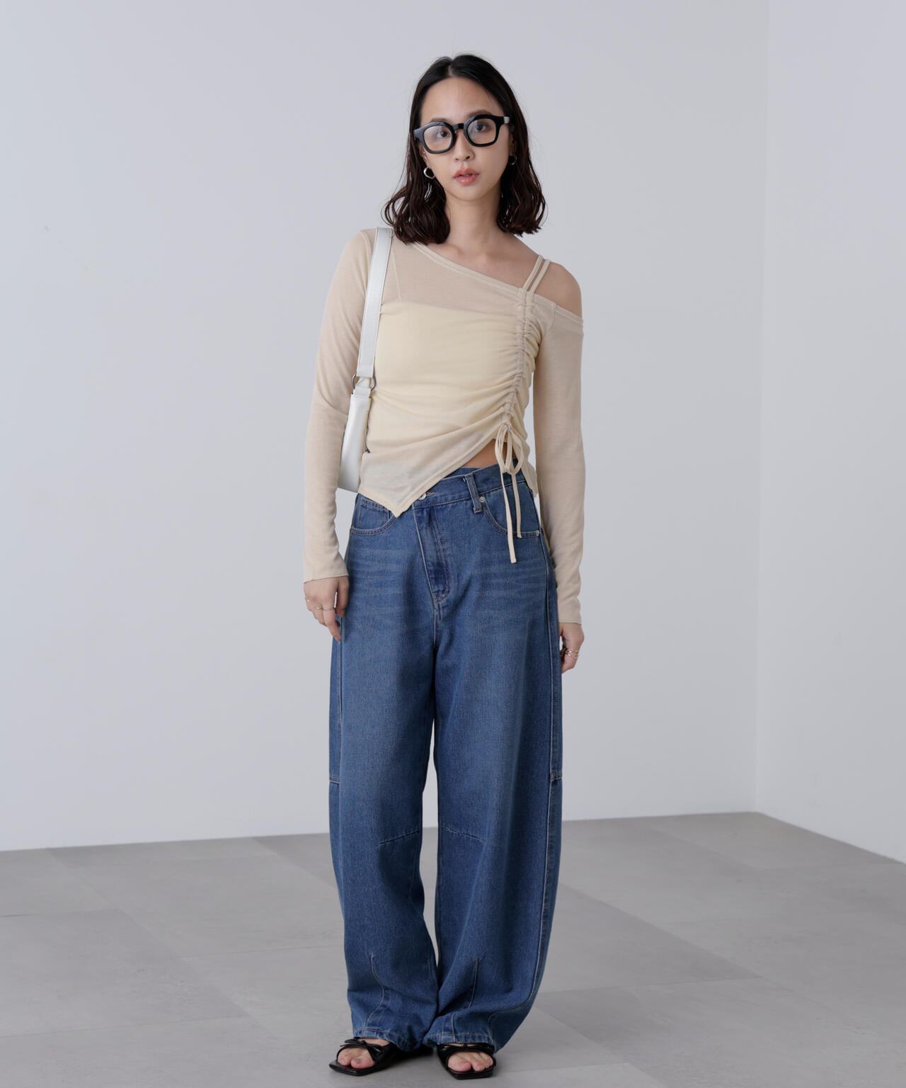 ワンショルシャーリングテレコカットソー