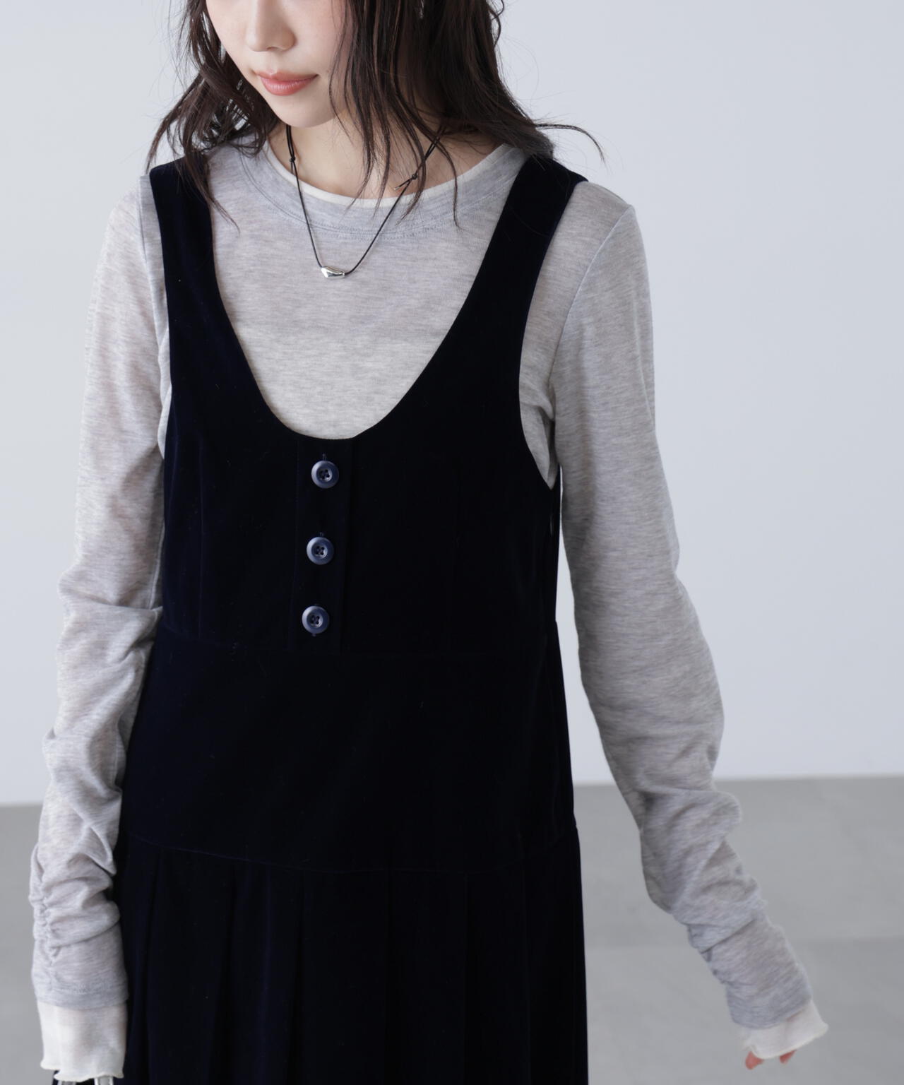 シアーテレコレイヤード風カットソー