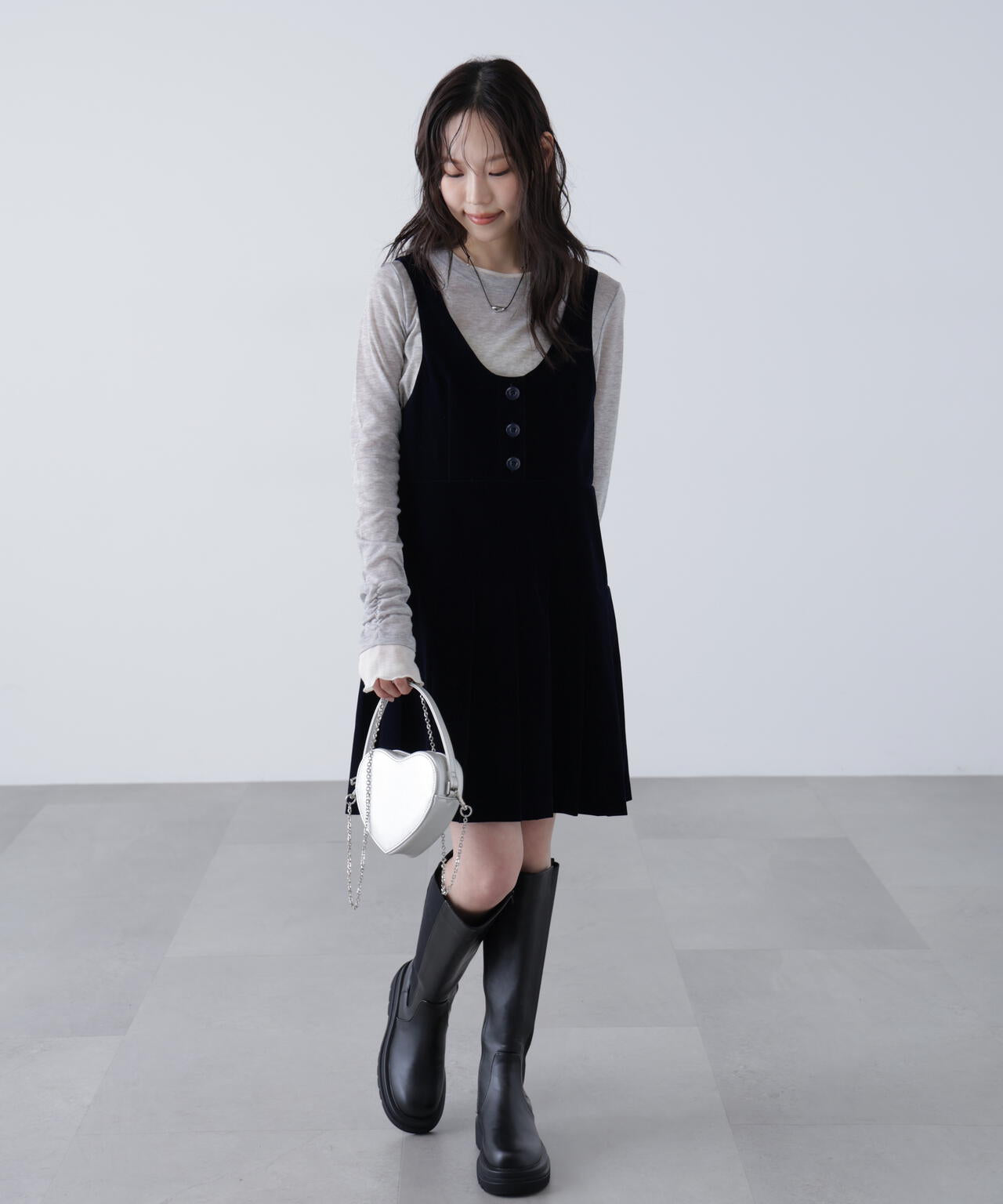 シアーテレコレイヤード風カットソー