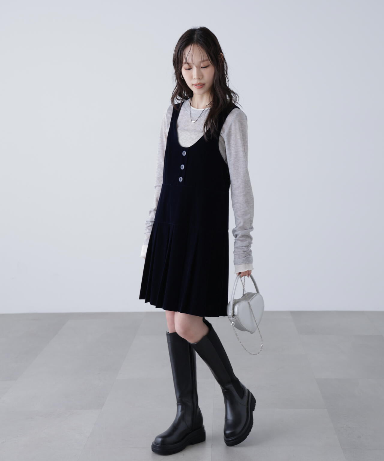 シアーテレコレイヤード風カットソー