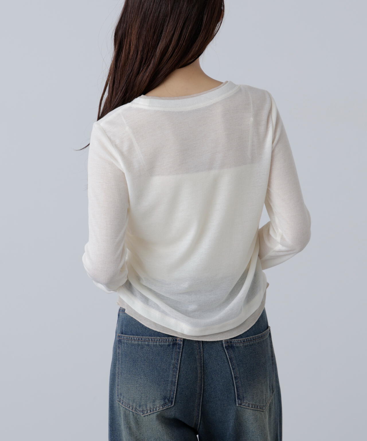 ♡colorfree shop♡ さま専用 レイヤード風フリルリボンカットソー | FREE'S MART（フリーズ