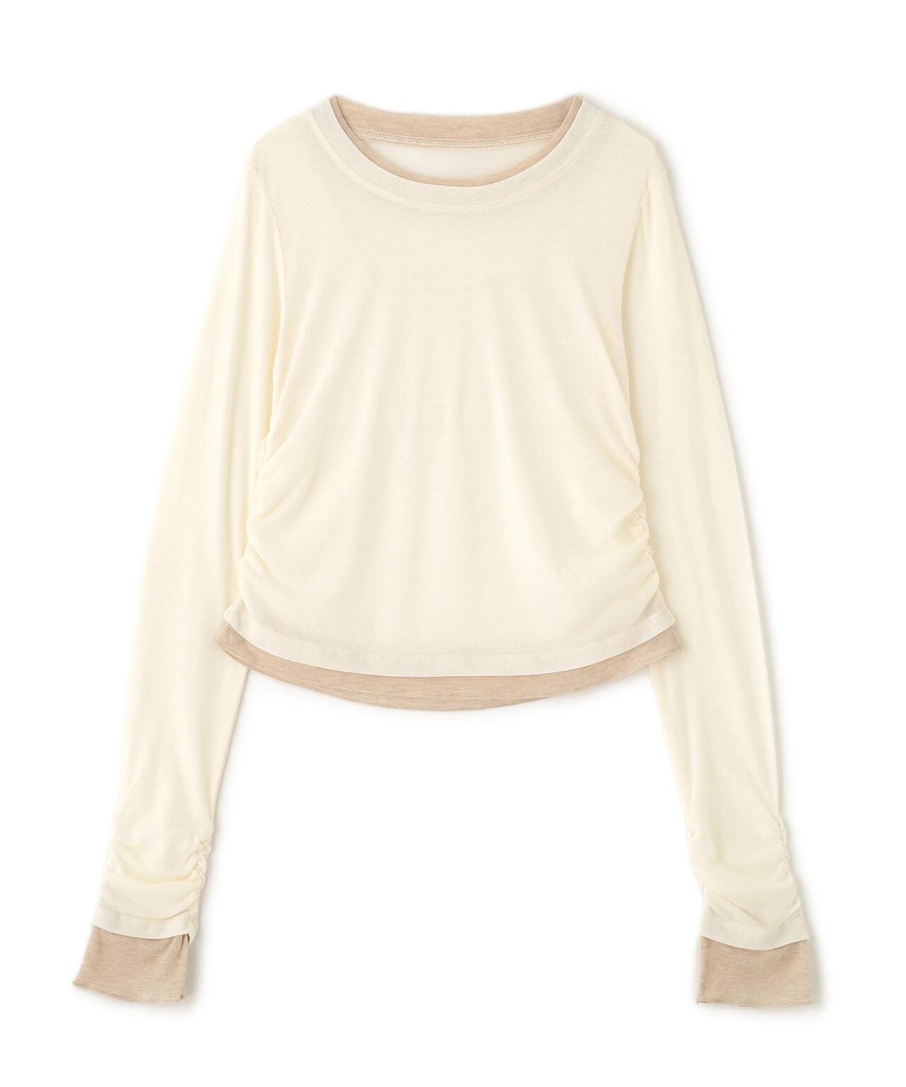 シアーテレコレイヤード風カットソー