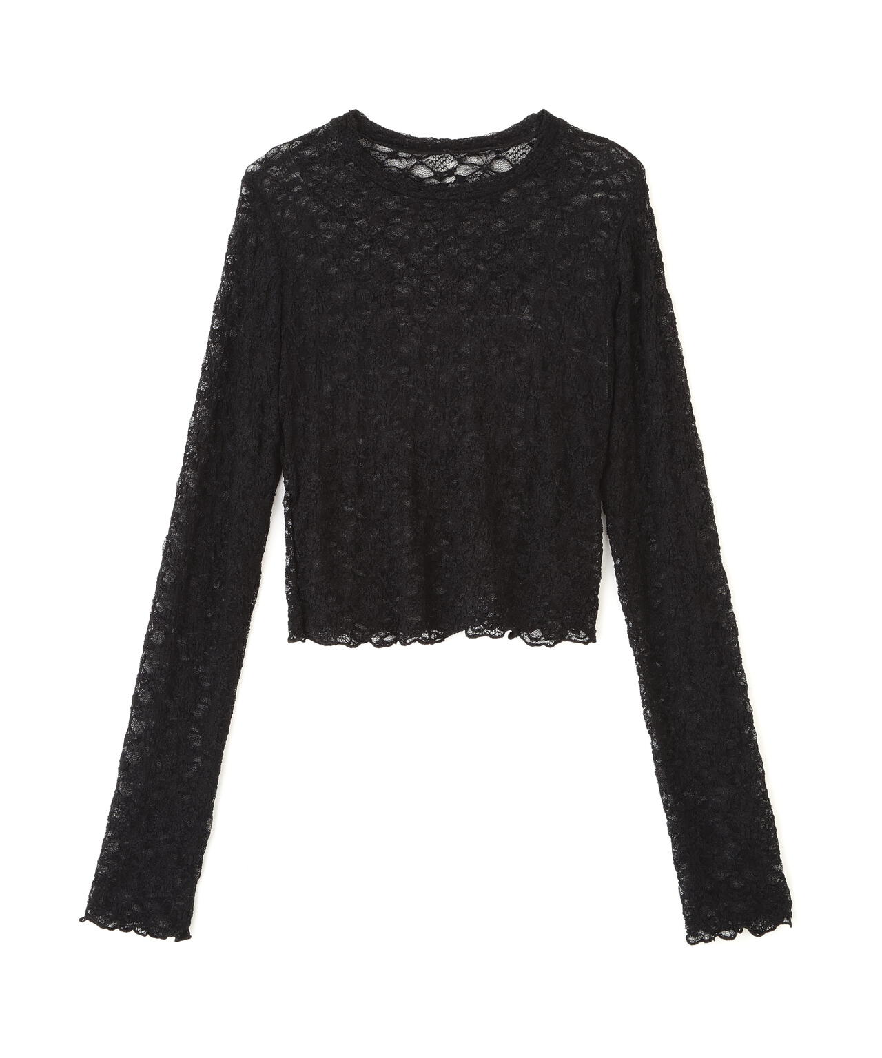 ショート丈レーストップス