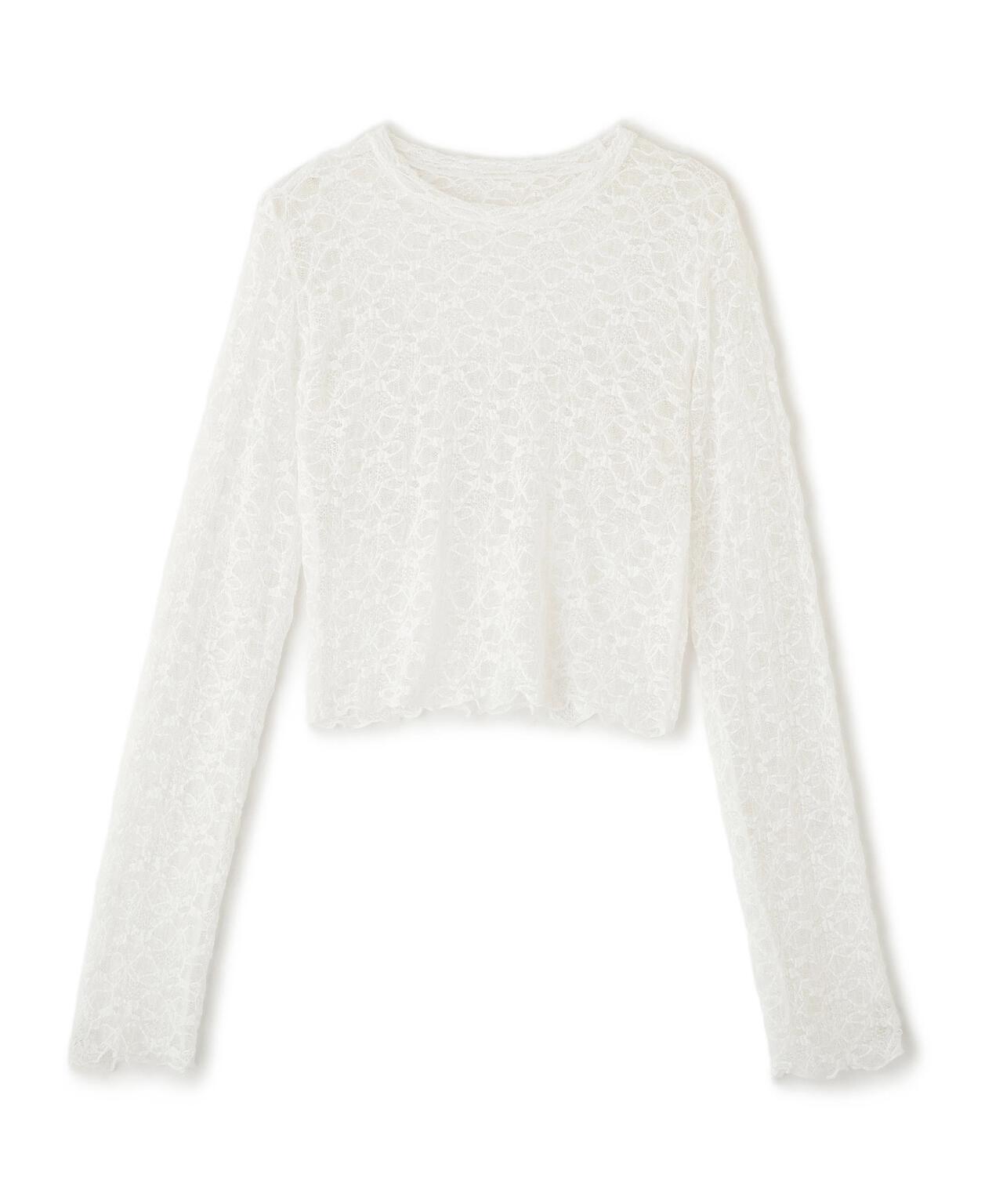 ショート丈レーストップス