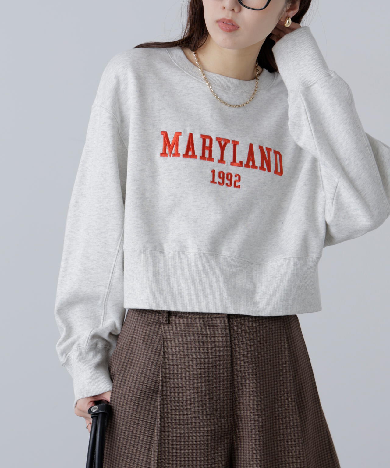 カレッジロゴショート丈スウェット | FREE'S MART（フリーズマート