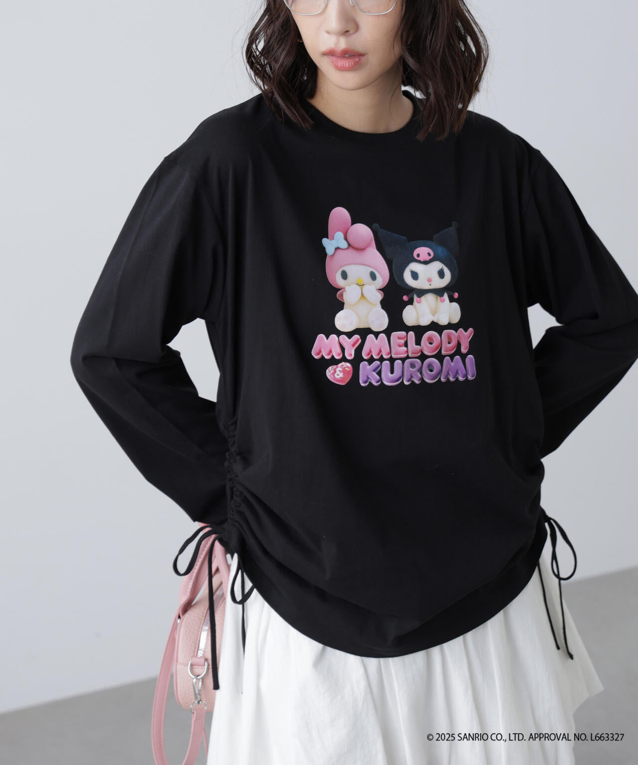 〈メロクロコラボ〉ロングTシャツ