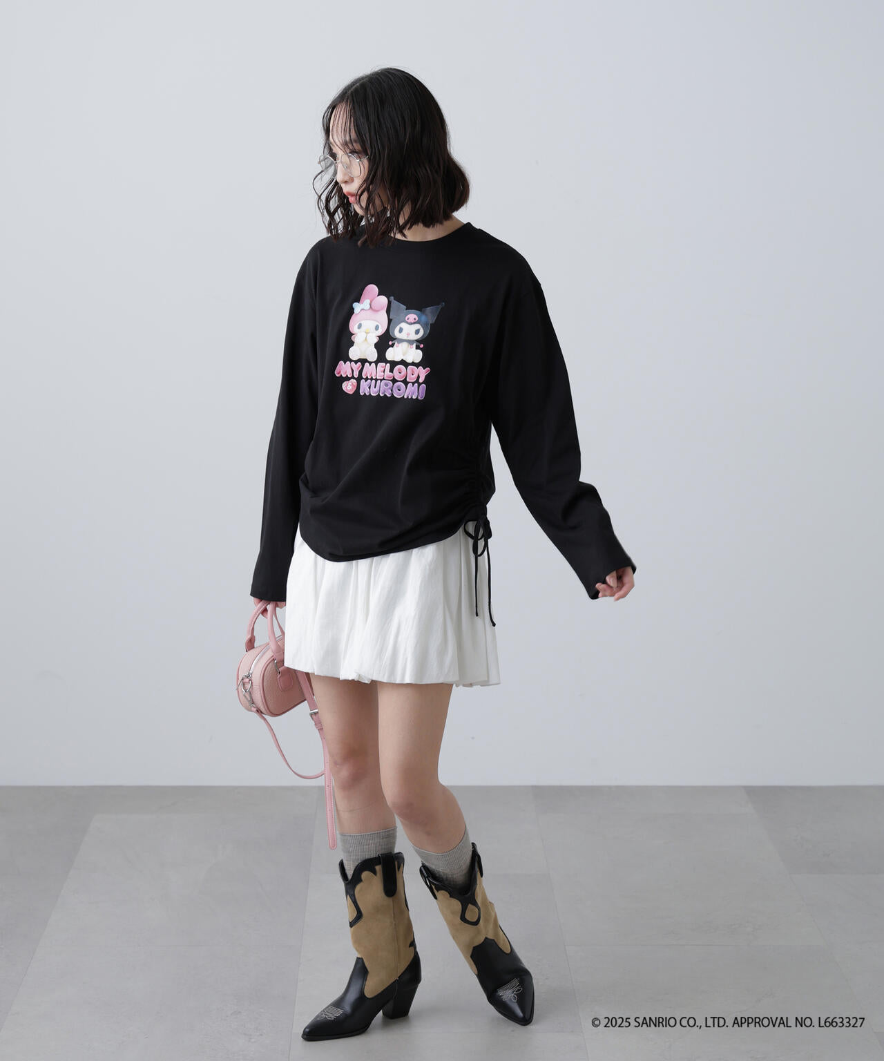 〈メロクロコラボ〉ロングTシャツ