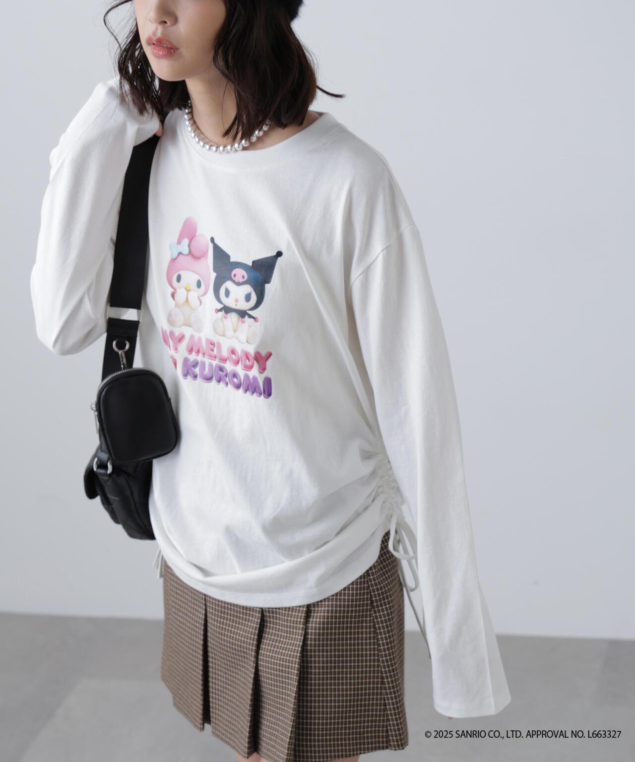 〈メロクロコラボ〉ロングTシャツ