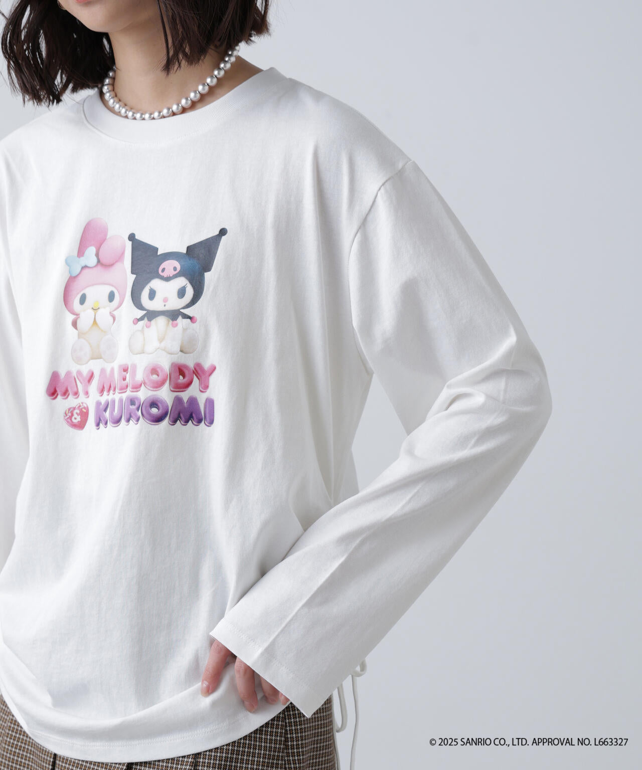 〈メロクロコラボ〉ロングTシャツ