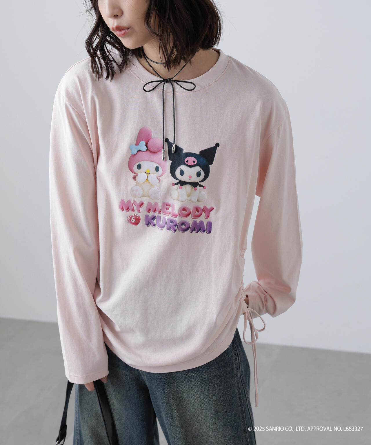 〈メロクロコラボ〉ロングTシャツ