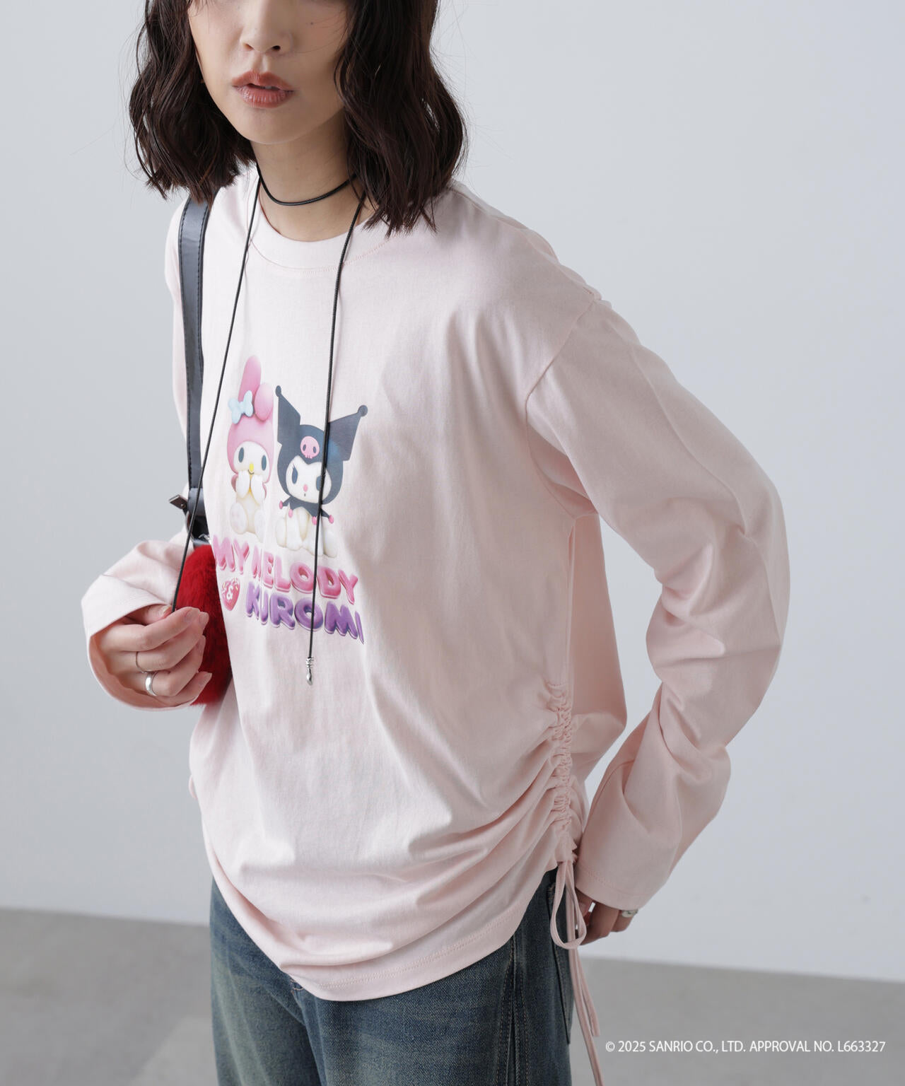 〈メロクロコラボ〉ロングTシャツ