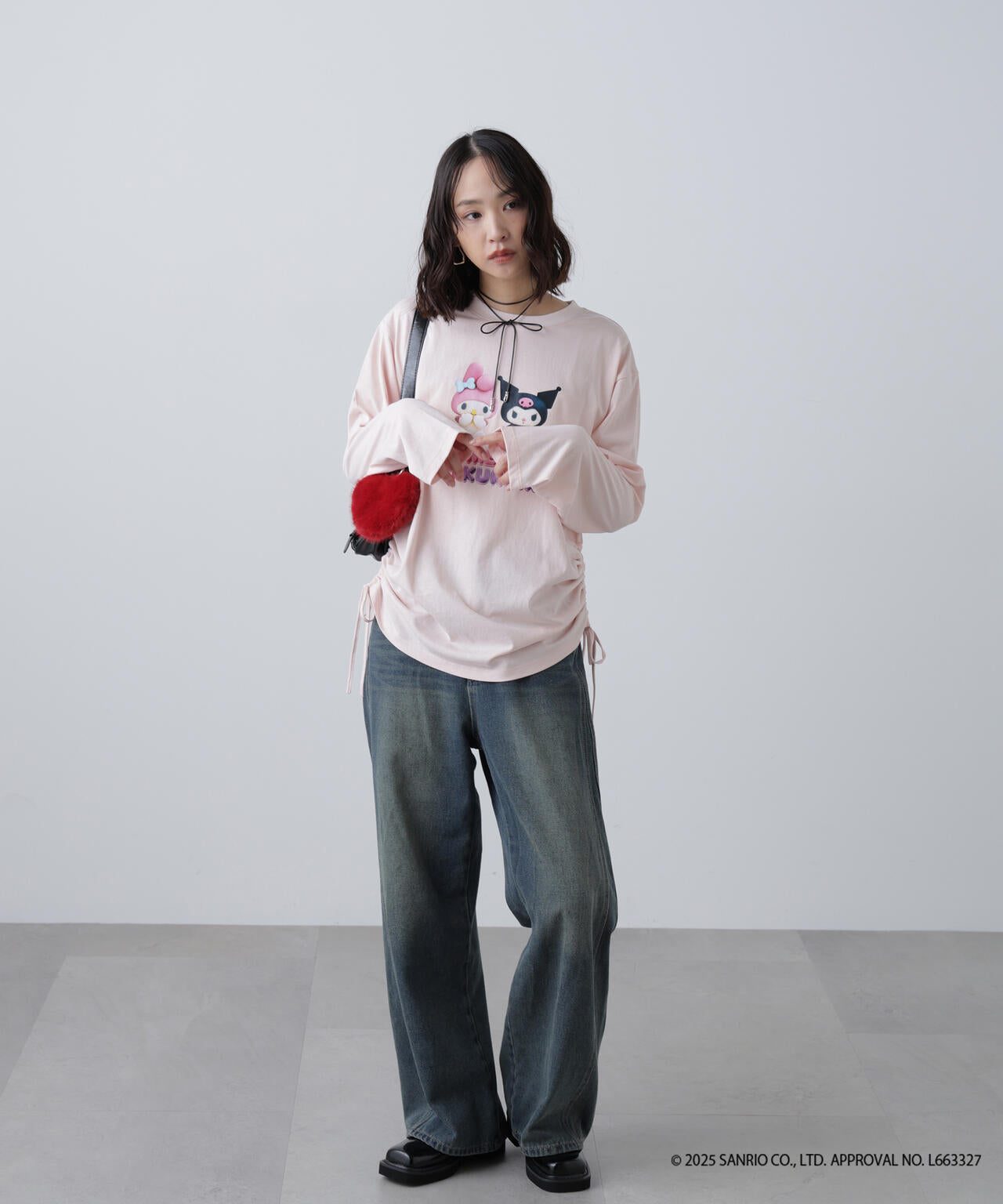 〈メロクロコラボ〉ロングTシャツ