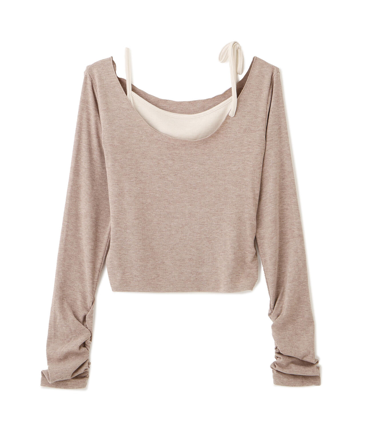 ワンショルキャミレイヤード風カットソー | FREE'S MART