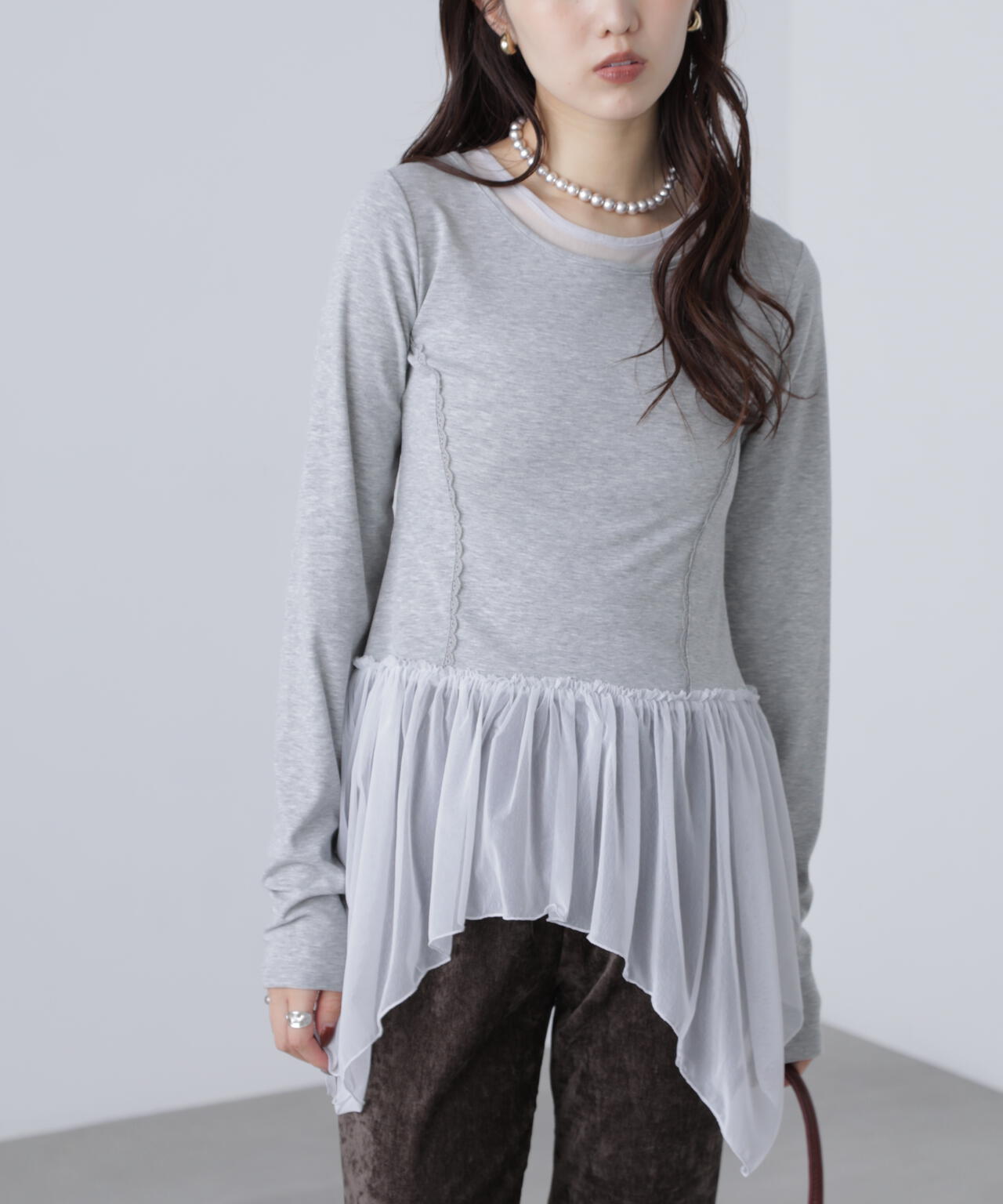 イレヘムチュールドッキングカットソー