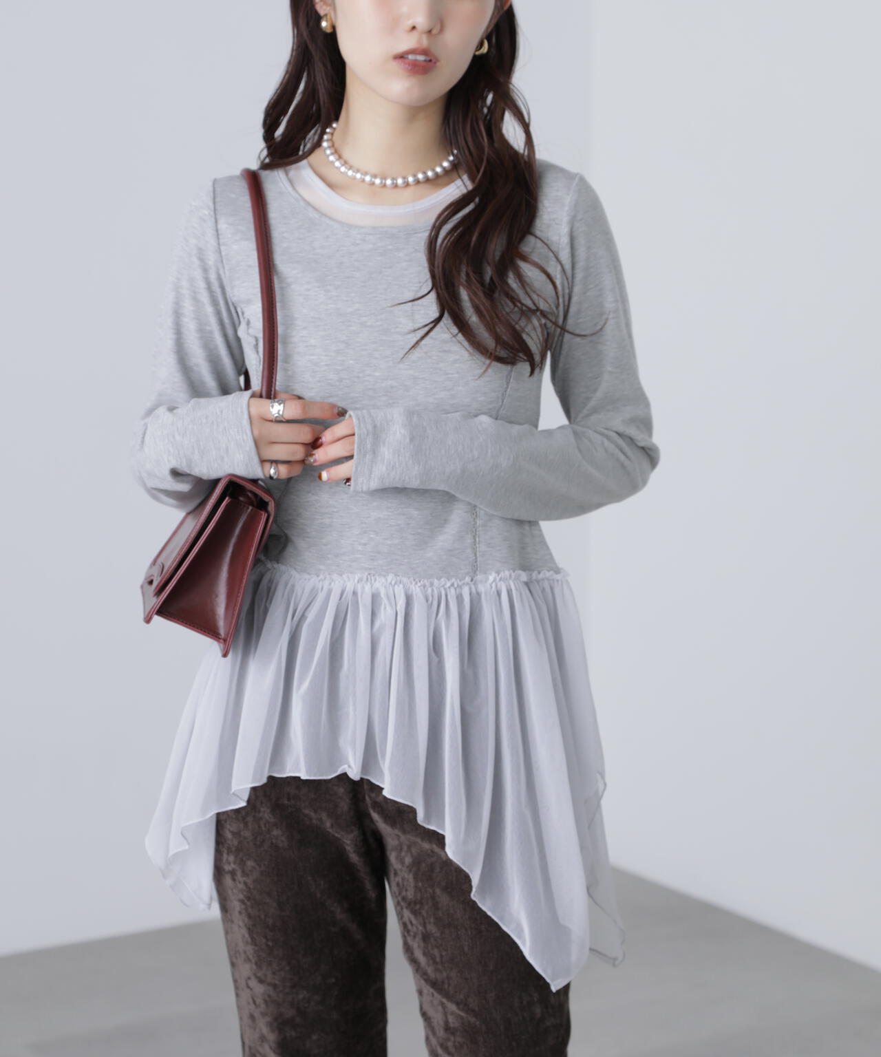 イレヘムチュールドッキングカットソー