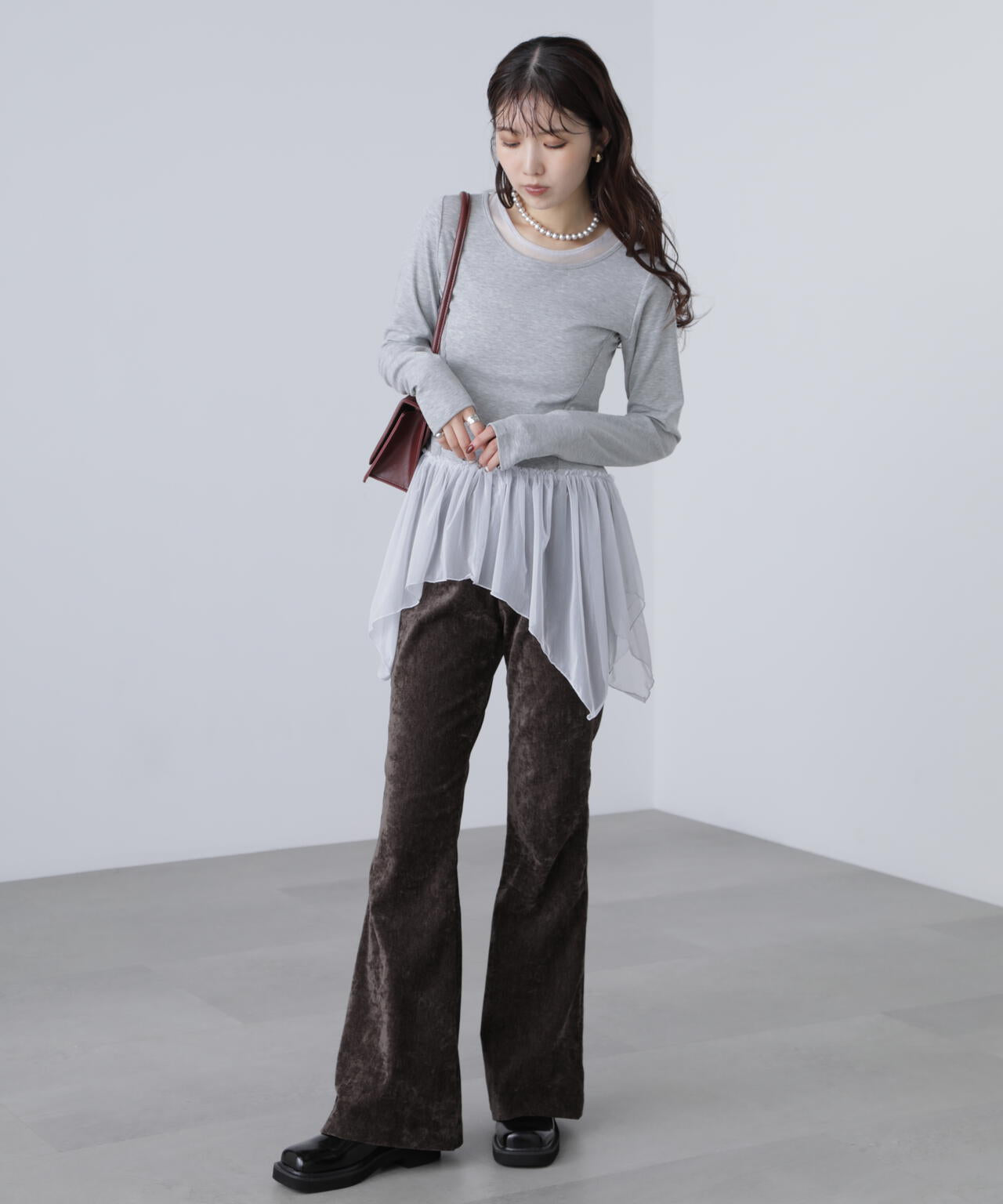 イレヘムチュールドッキングカットソー