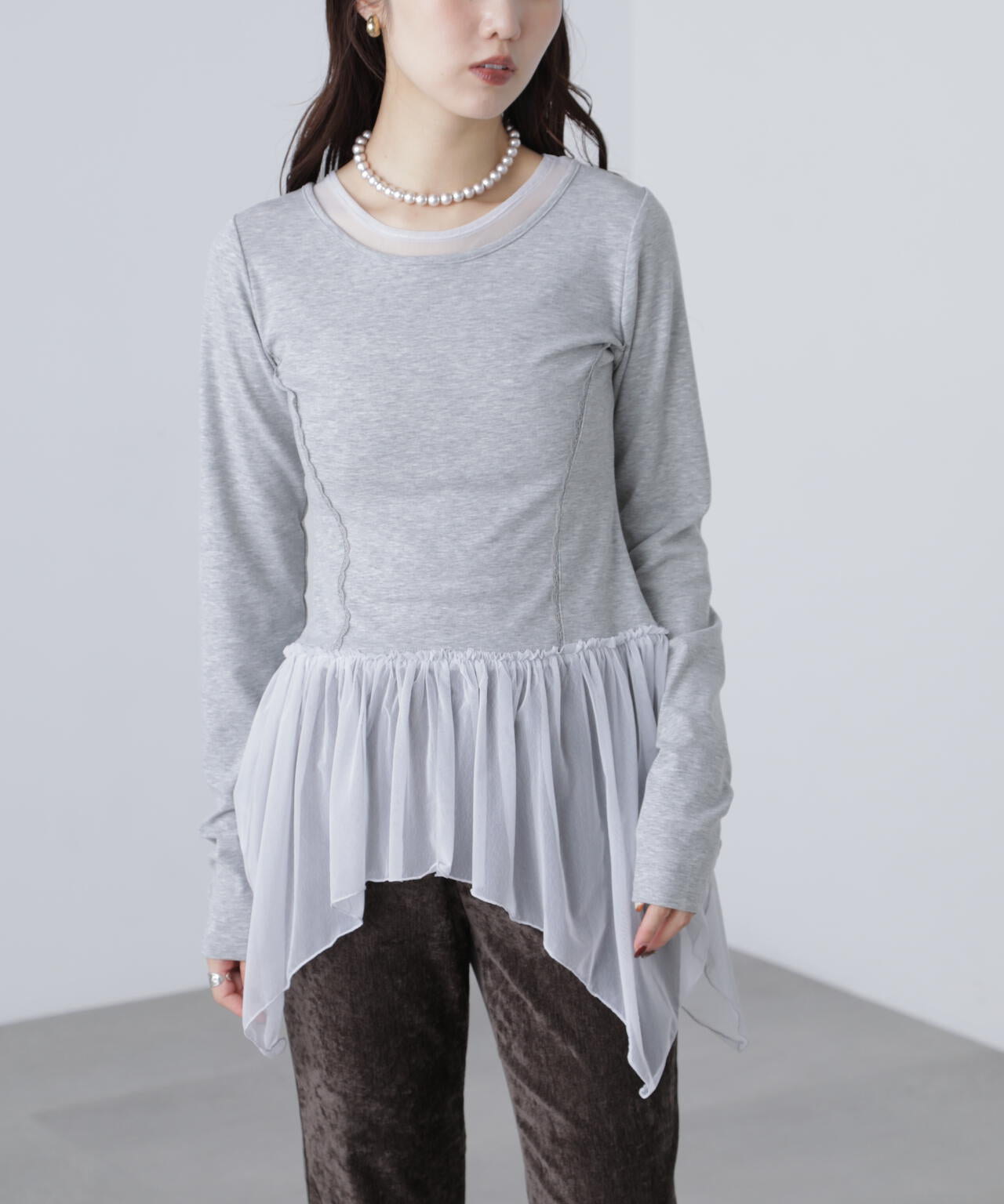 イレヘムチュールドッキングカットソー