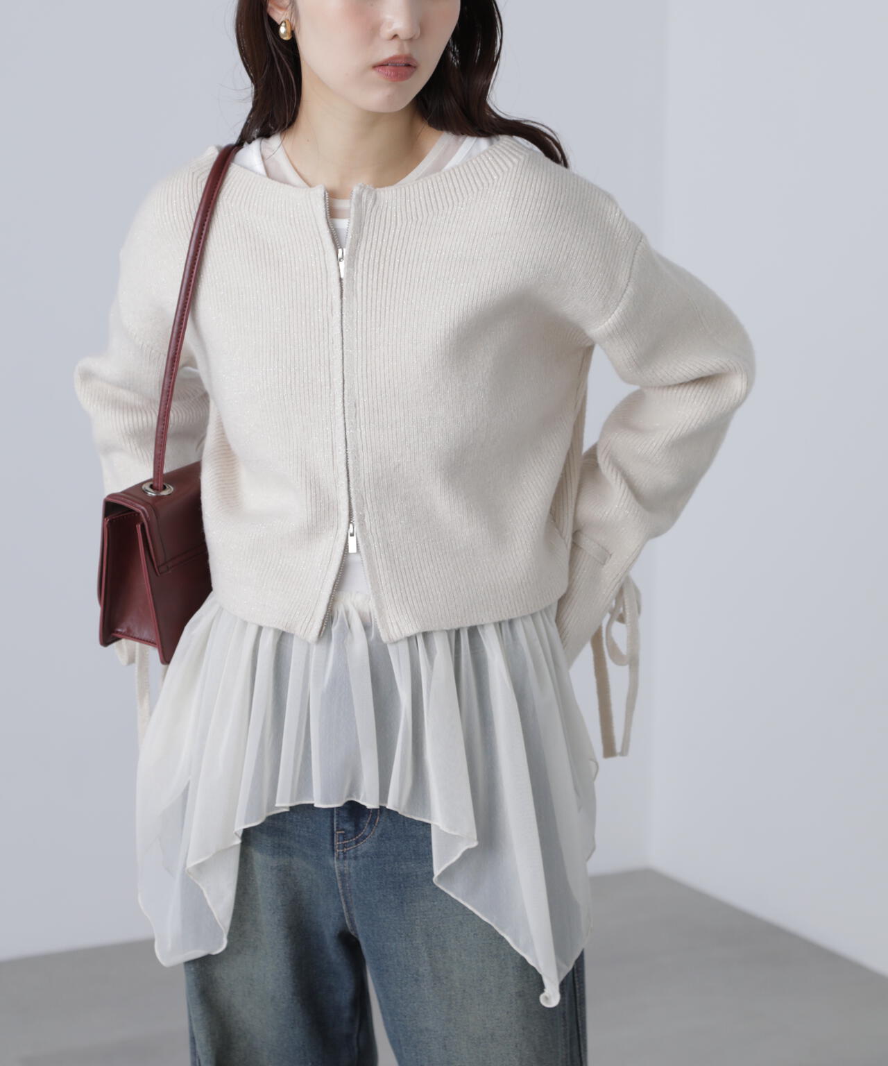 イレヘムチュールドッキングカットソー