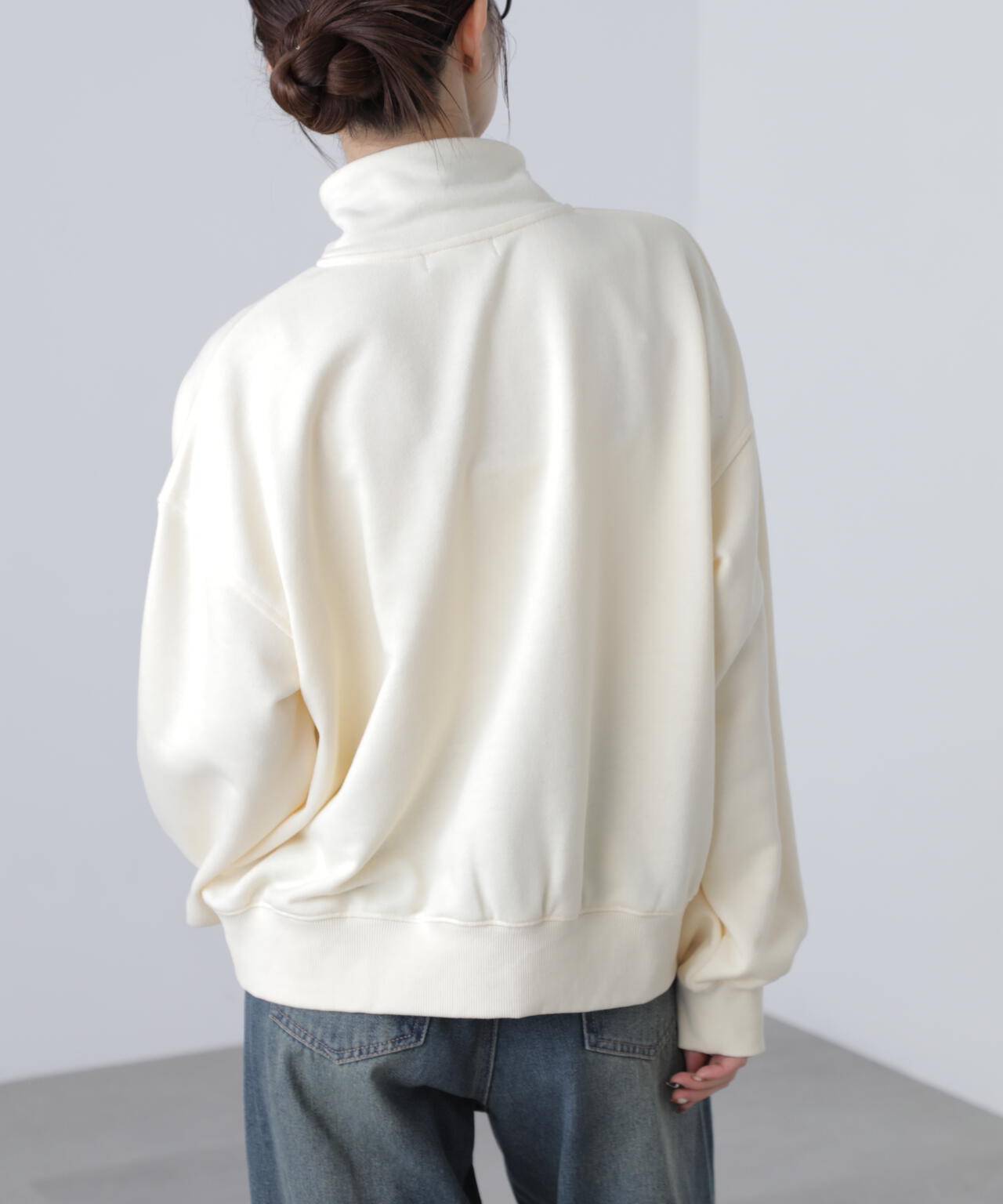 スタンドネックバイカラースウェット | FREE'S MART（フリーズマート