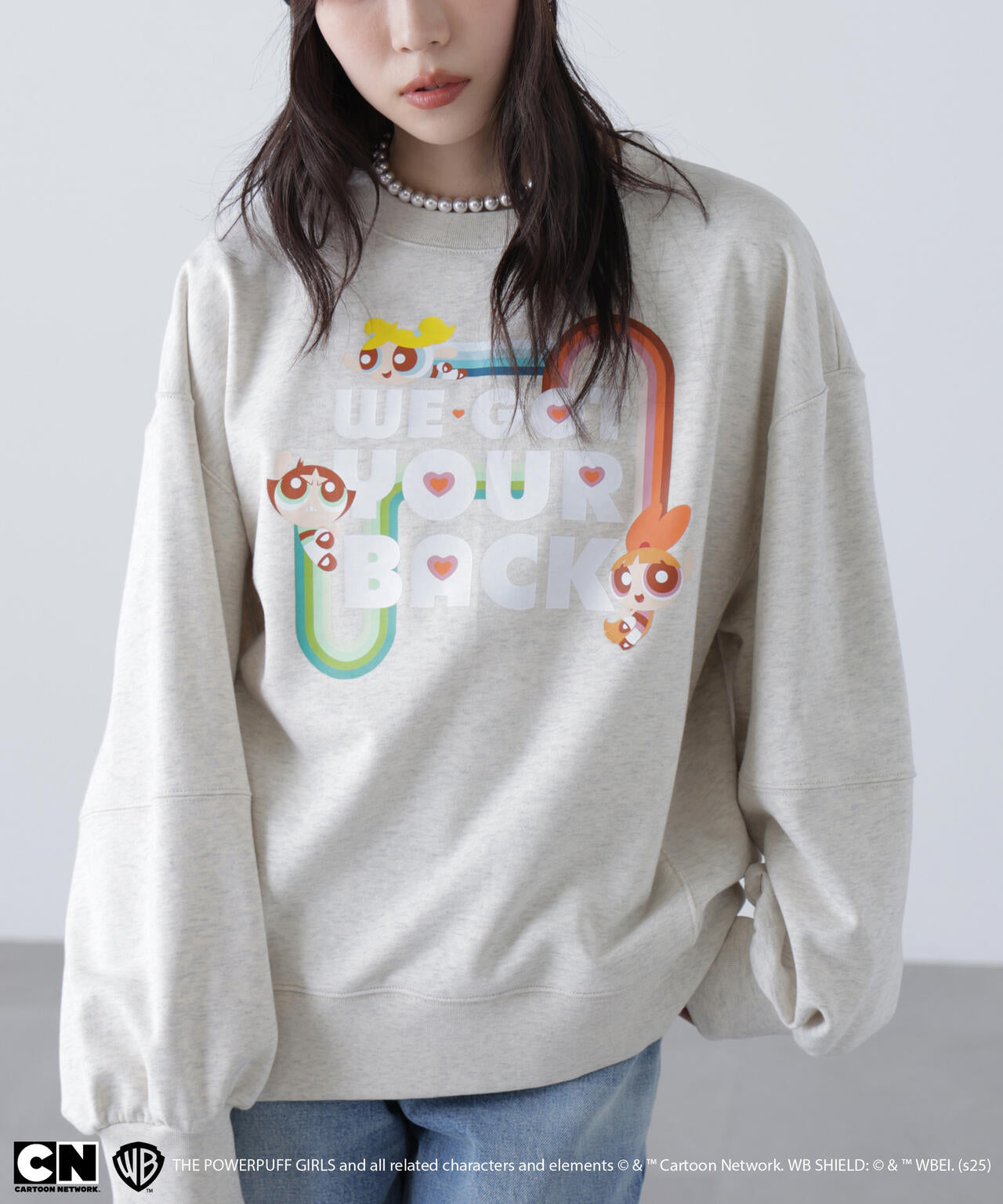 〈パワーパフガールズ〉プリントスウェット