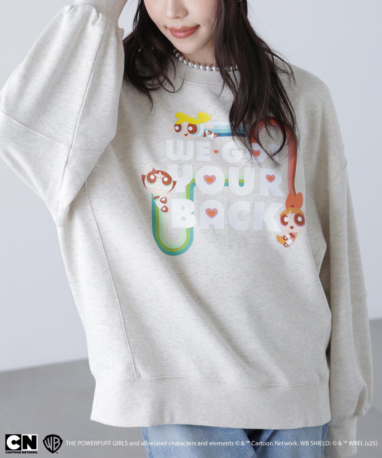 〈パワーパフガールズ〉プリントスウェット