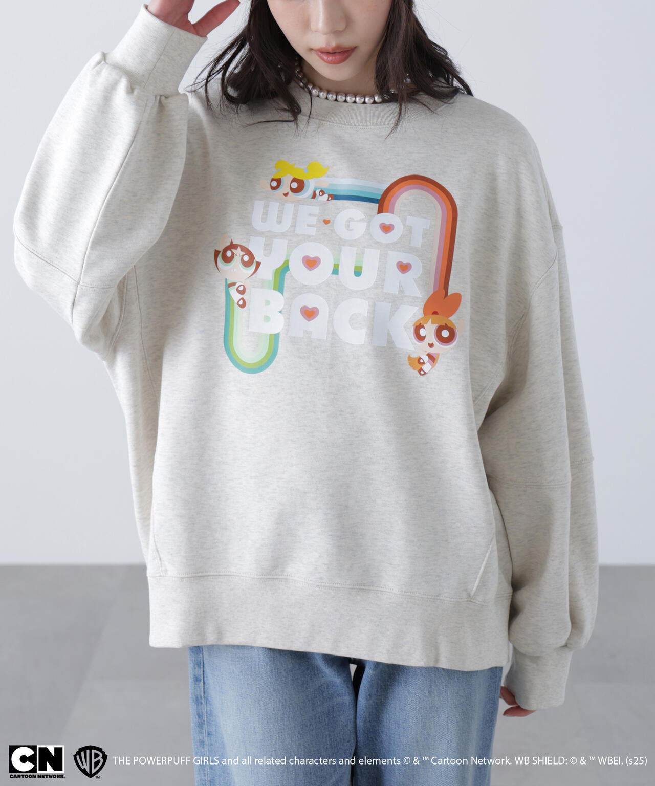 〈パワーパフガールズ〉プリントスウェット