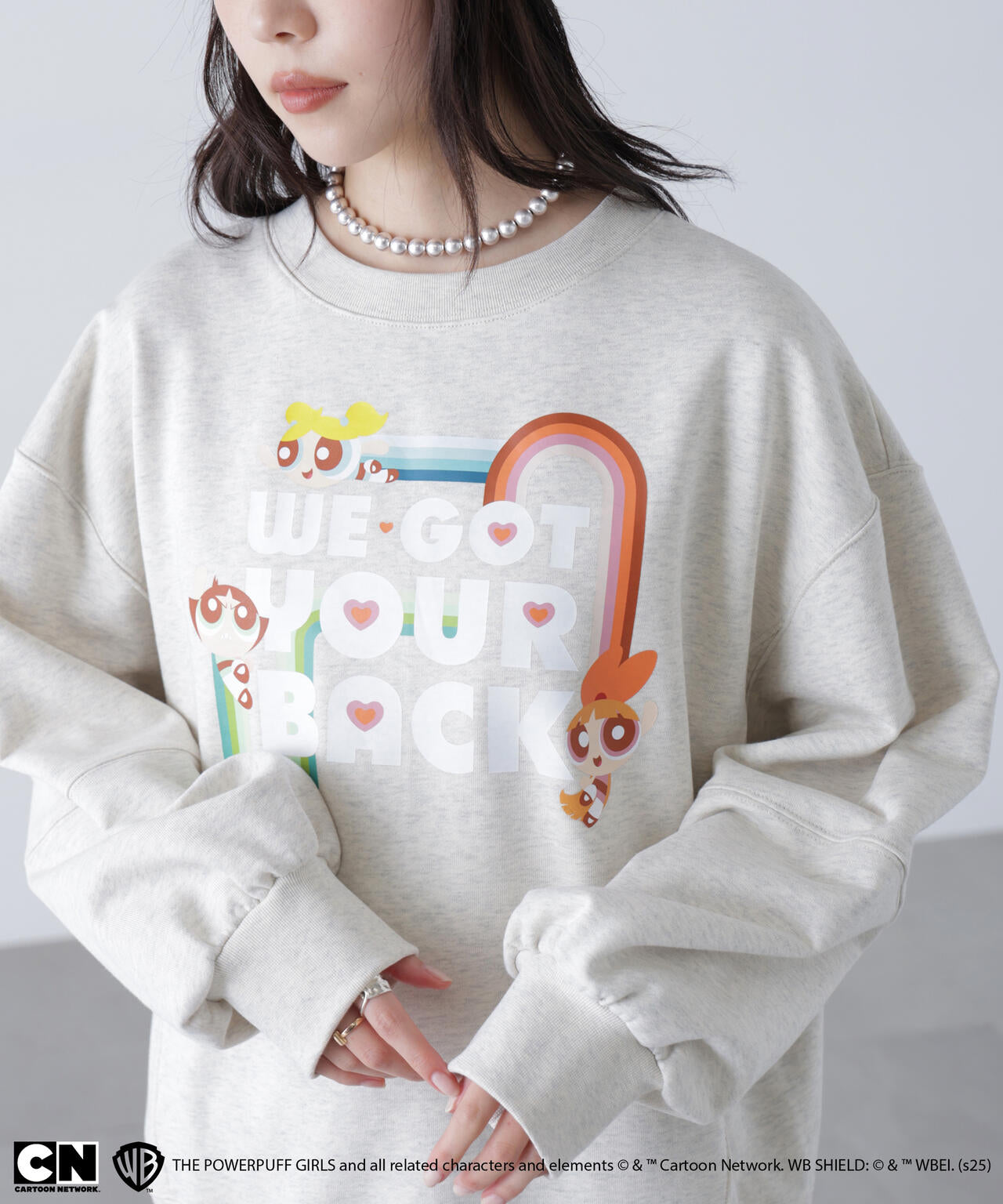 〈パワーパフガールズ〉プリントスウェット