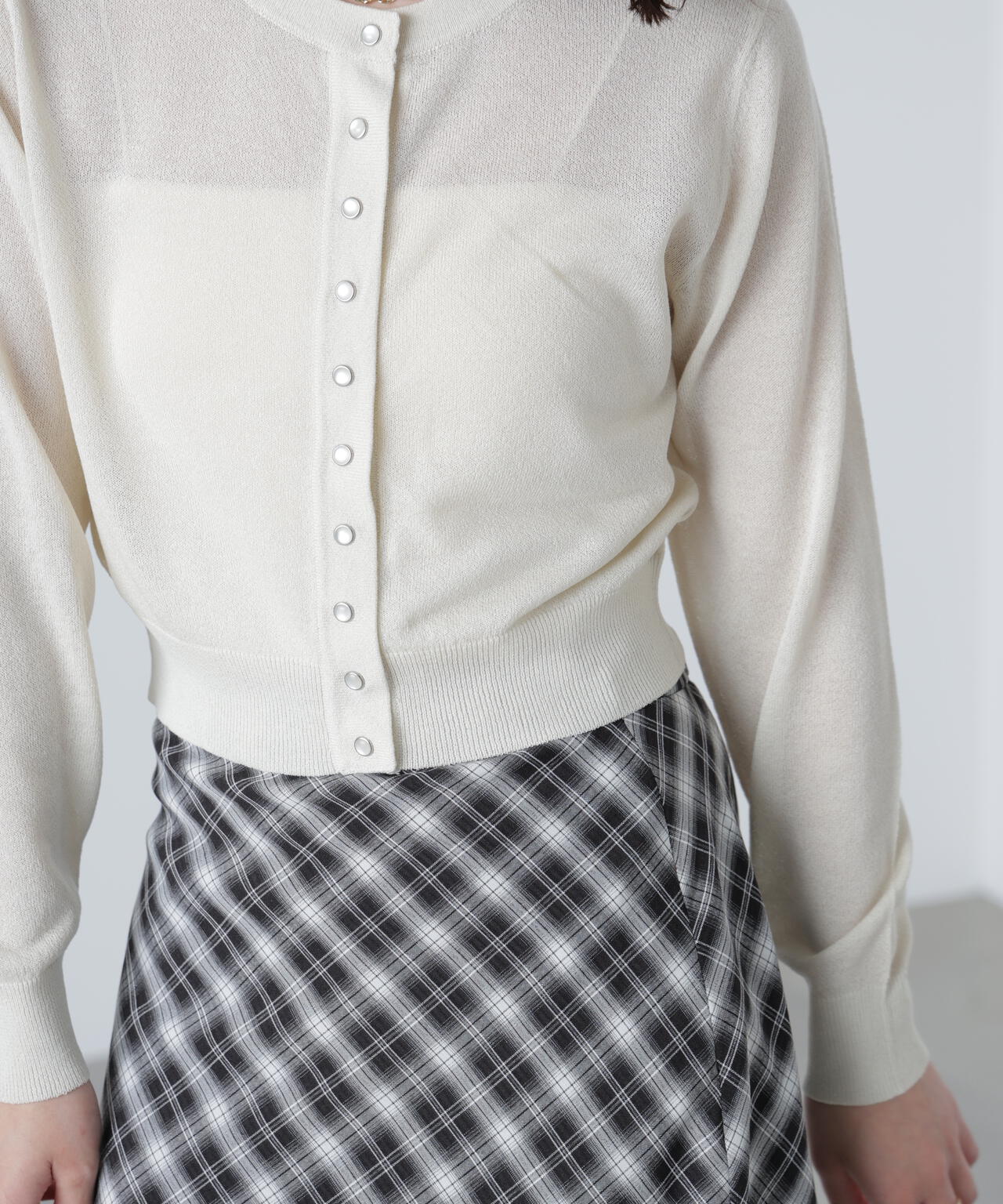 ドットボタンクルーネックカーディガン | FREE'S MART（フリーズマート