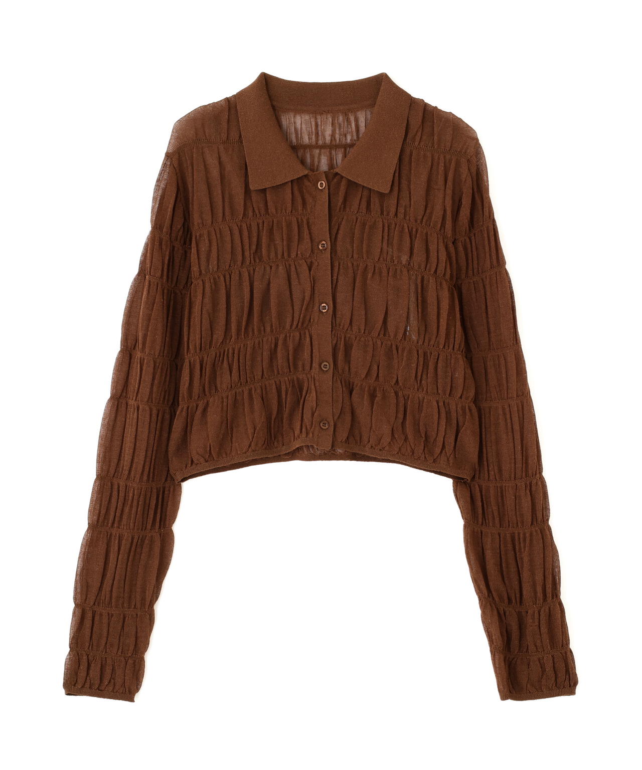 MARTE ギャザーシアーカーディガン MARTE ギャザーシアーカーディガン