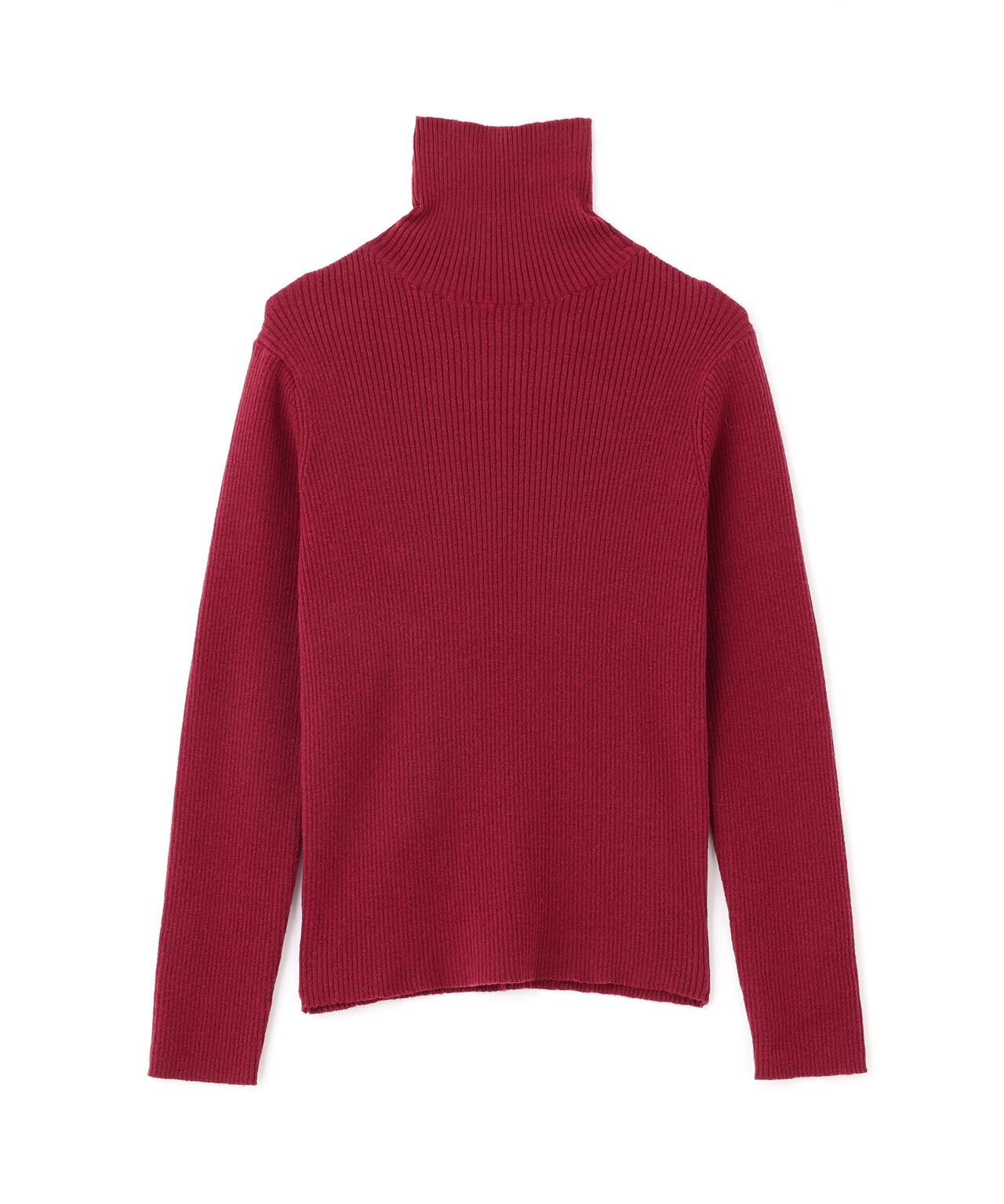 ボルドー 追加生産予約】タートルネックリブニット | FREE'S MART