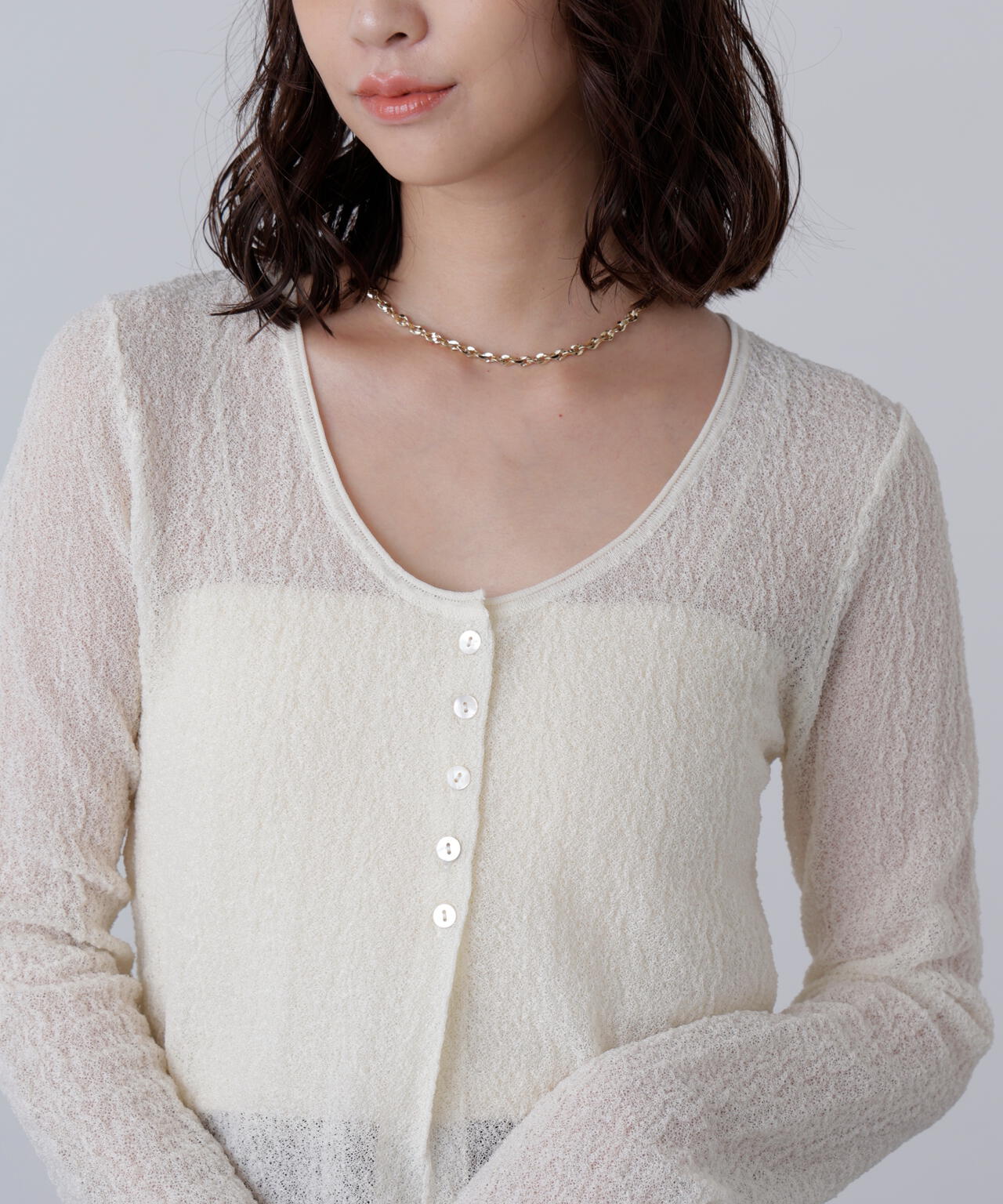 SMOOTH MOOD 水色ニットカーディガン SMOOTH MOOD 水色ニットカーディガン 水色カーディガン