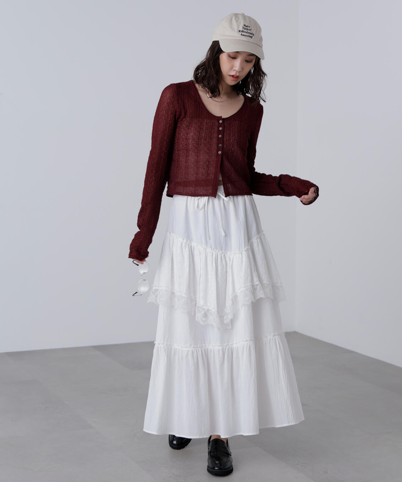 【美品】Apartment Threeカシミアブレンドカーディガン Apartment Three（アパートメントスリー）の「Apartment Three