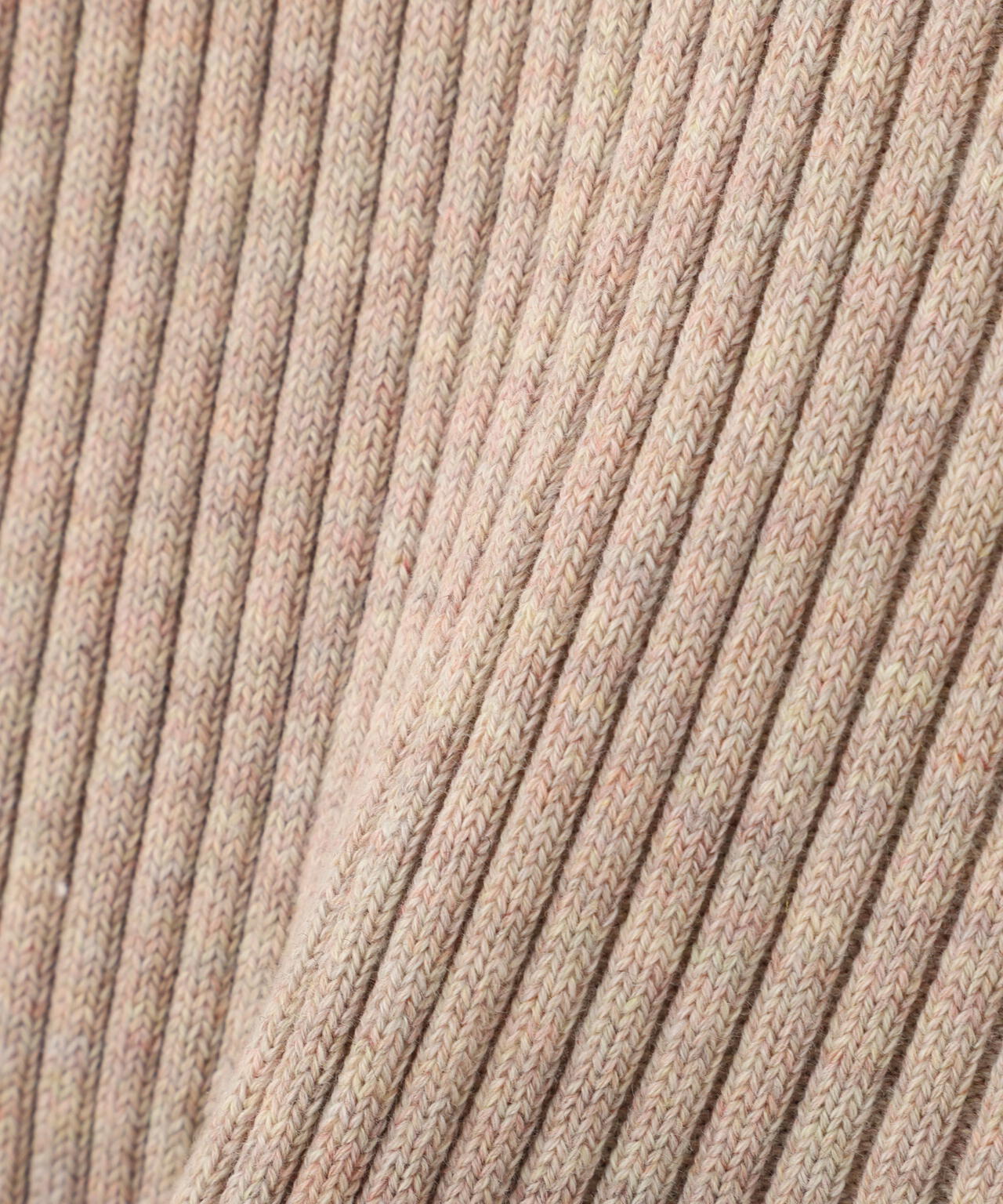 配色リブショート丈ニットパーカー