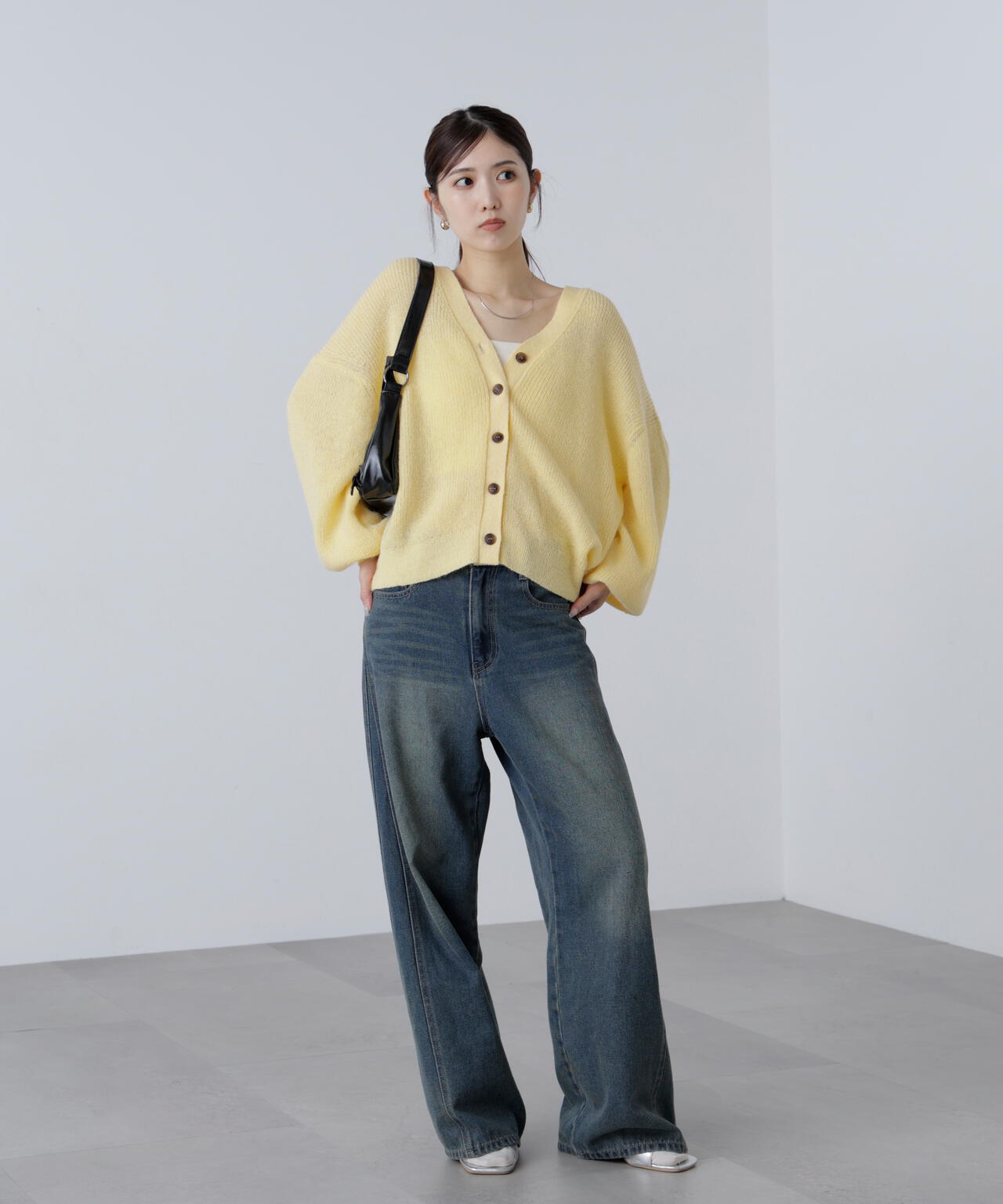 5GモヘヤタッチVネックカーディガン | FREE'S MART（フリーズマート