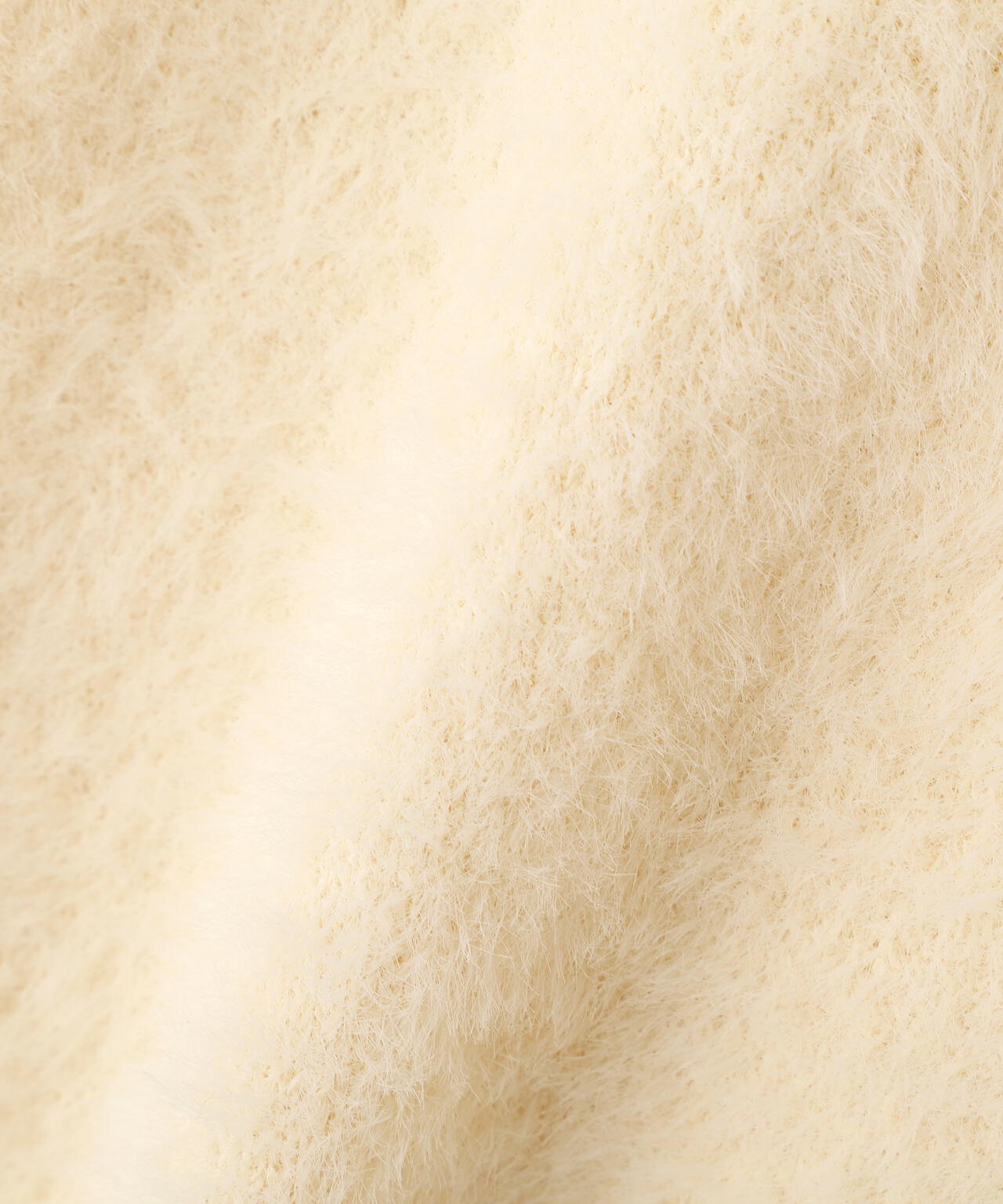 前後2wayショートシャギー短丈ニット