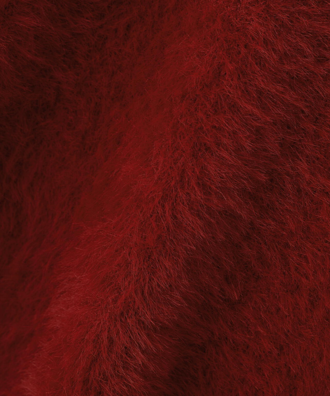 前後2wayショートシャギー短丈ニット