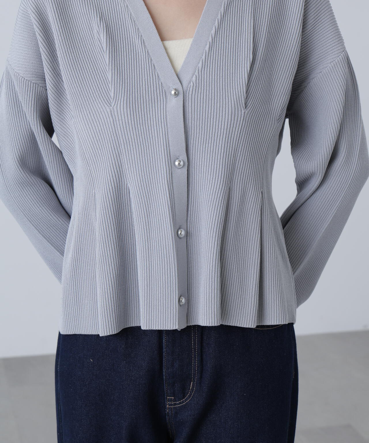 MFM】ウエストタックメタリックボタンカーディガン | FREE'S MART