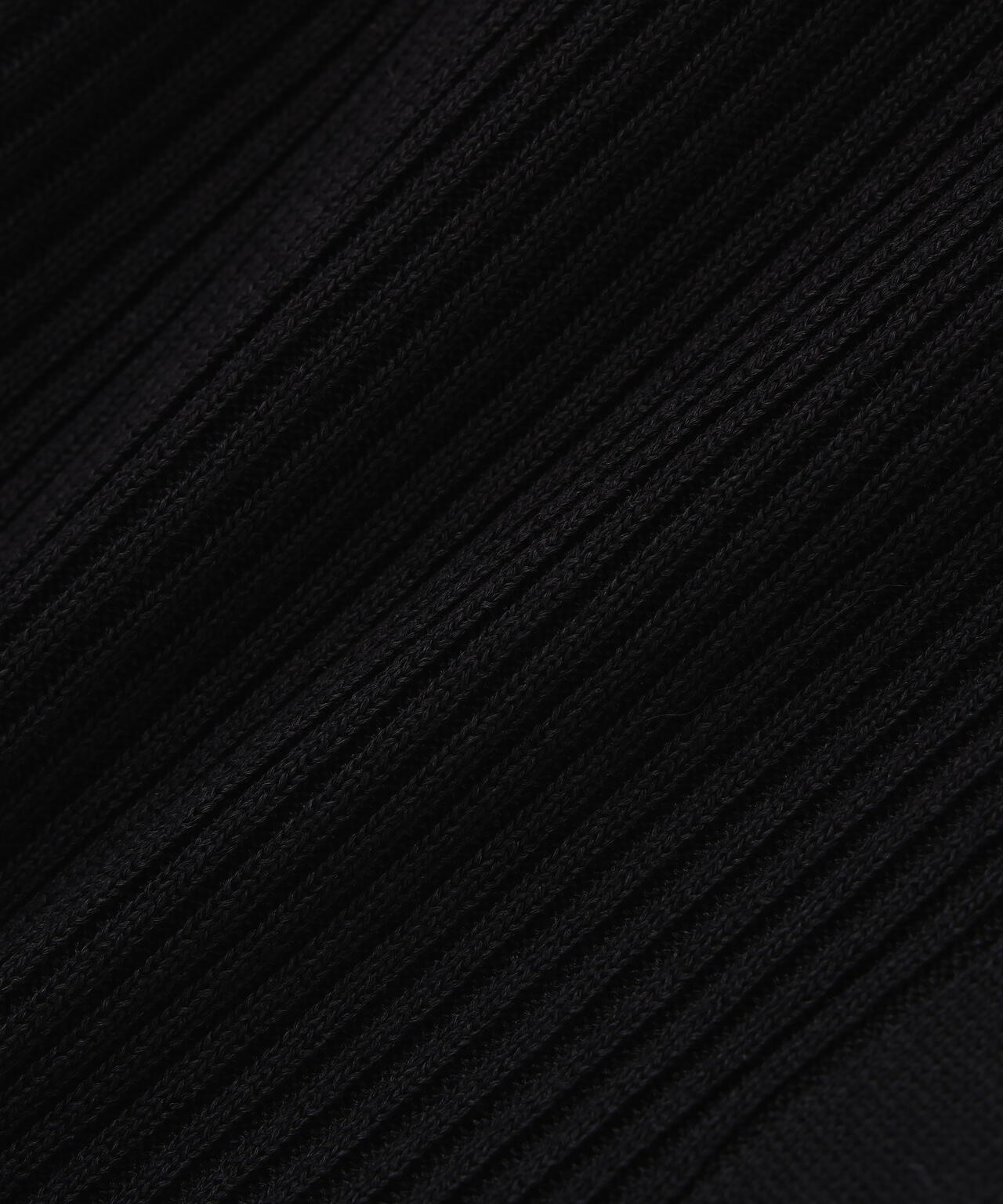 【MFM】金ボタン襟リブニット