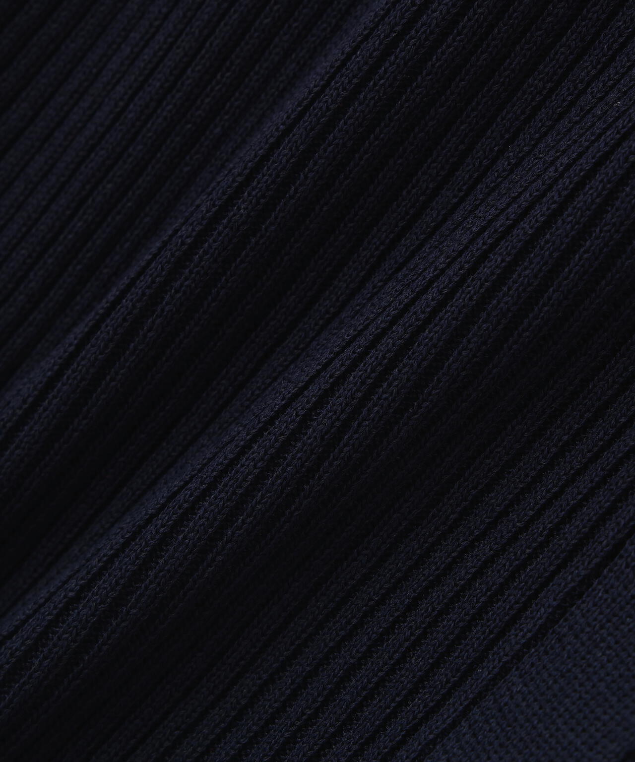 【MFM】金ボタン襟リブニット