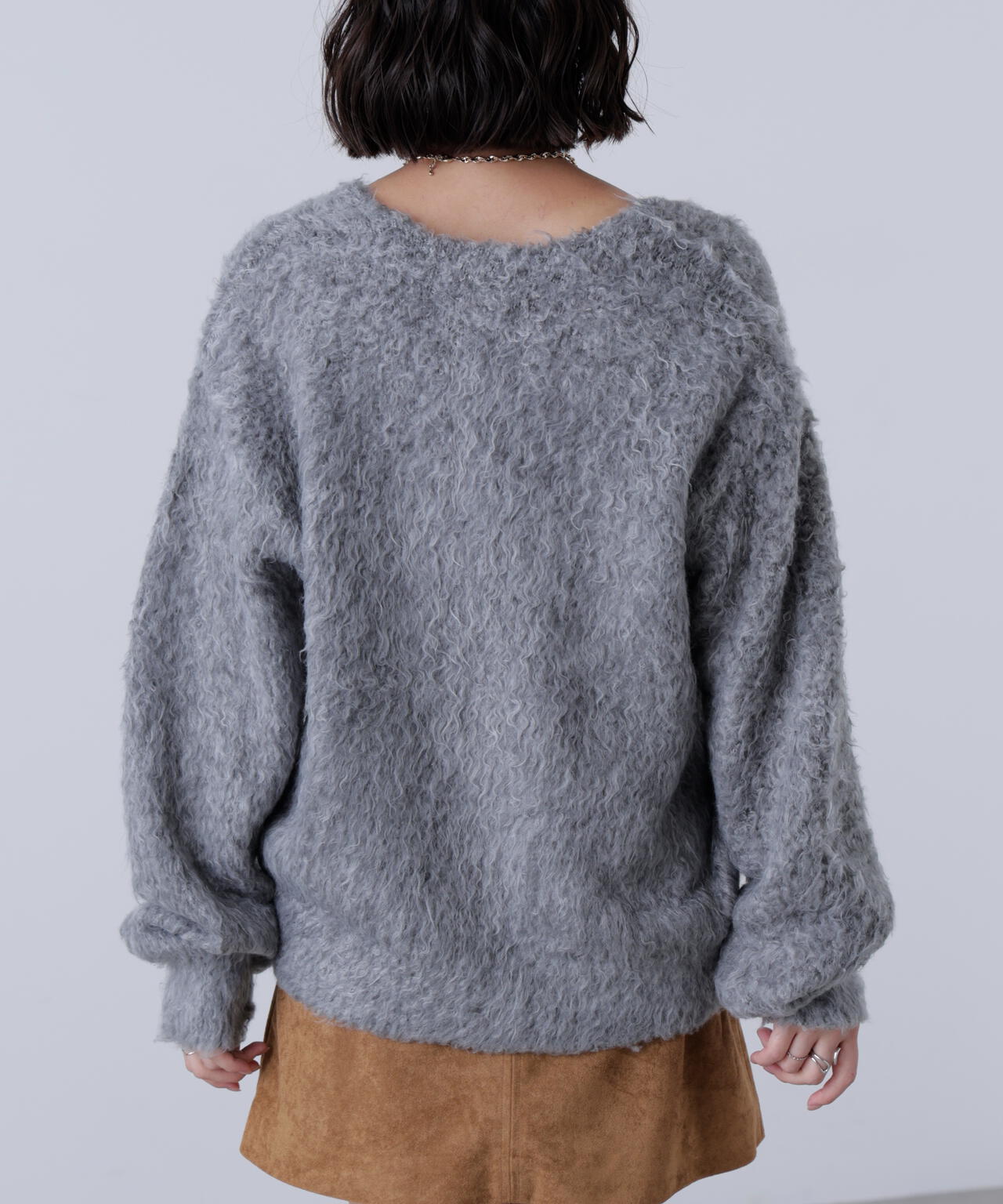 ウェーブ起毛Vネックカーディガン | FREE'S MART（フリーズ