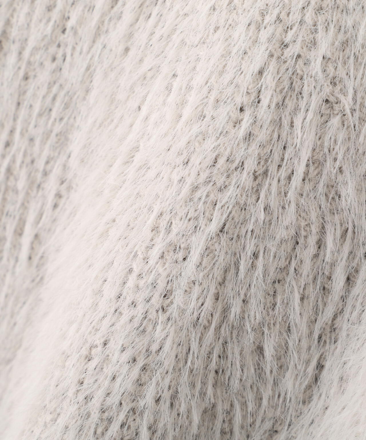 【MFM】ヘアリーペプラム金ボタンニットカーディガン