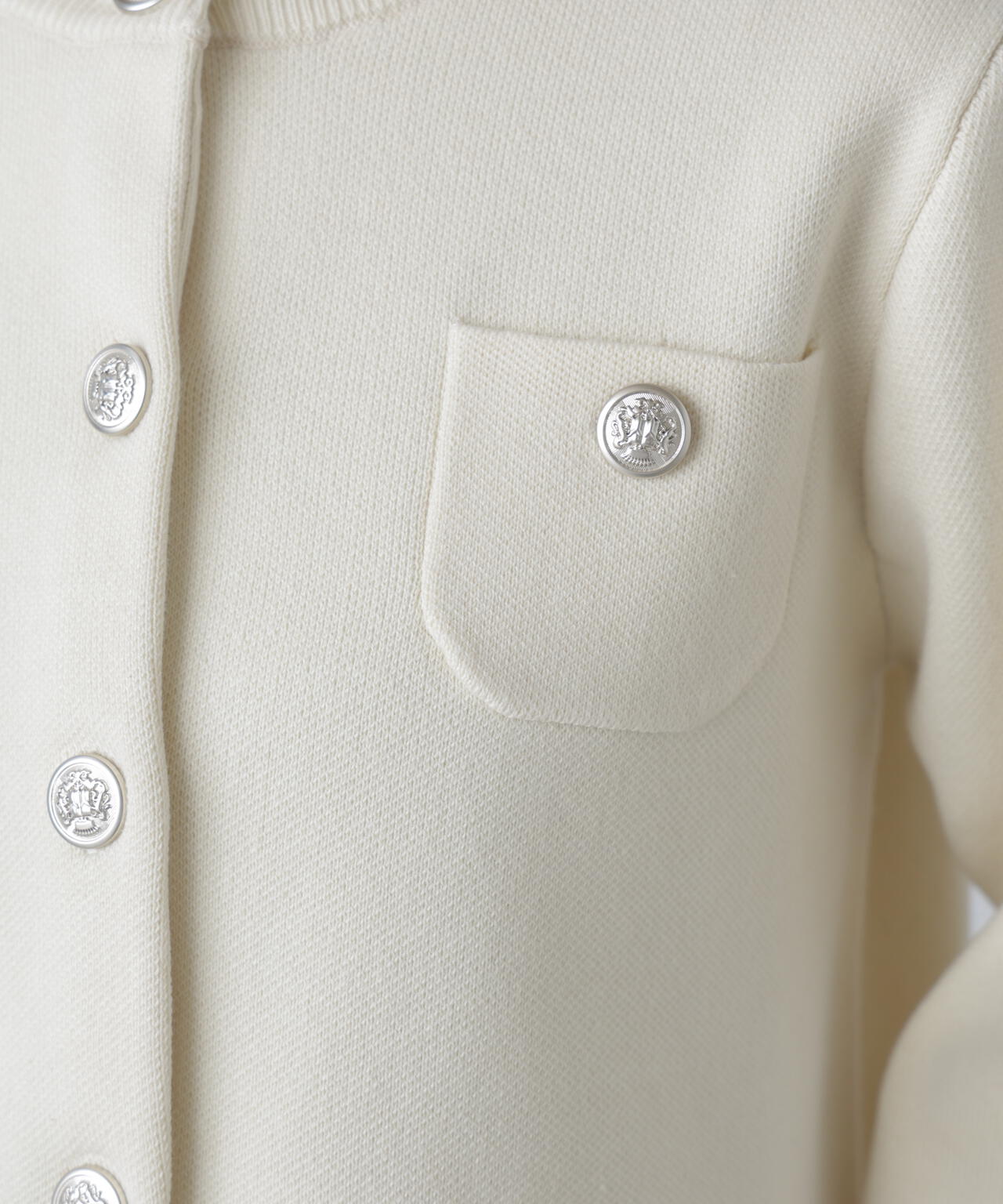 【MFM】エンブレムボタンニットカーディガン