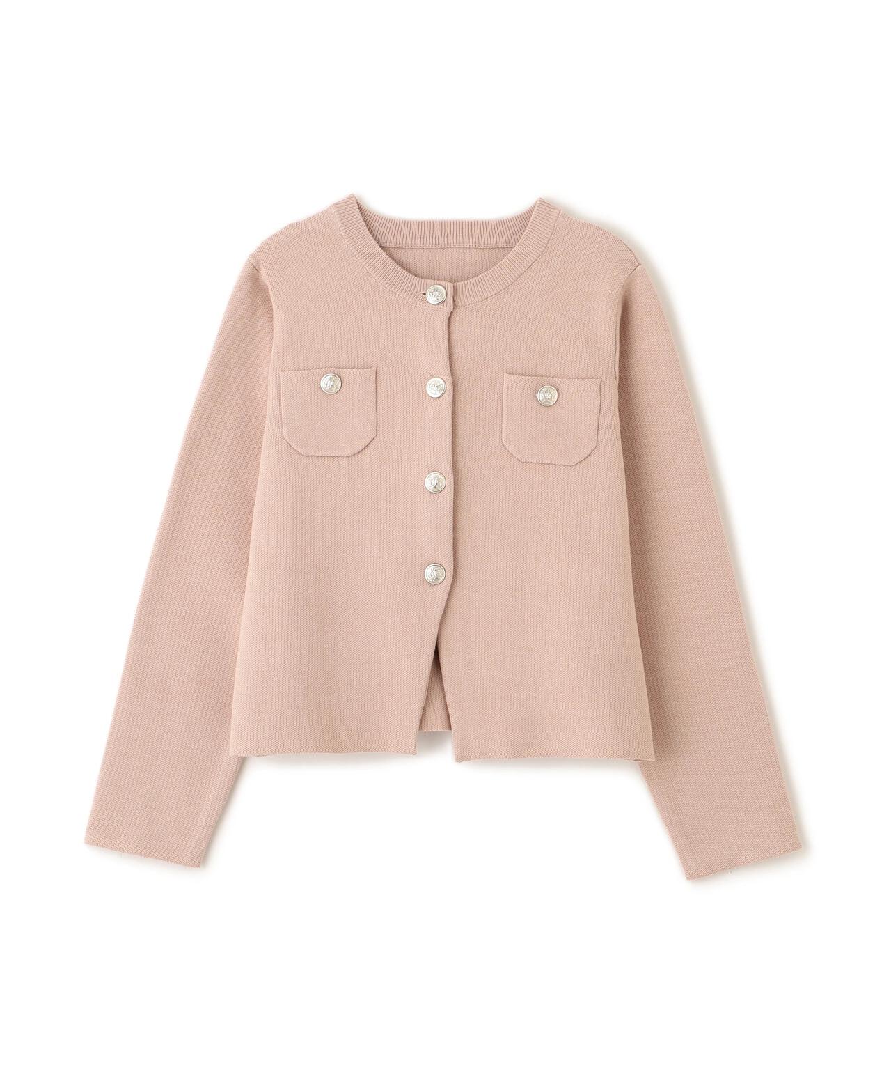 【MFM】エンブレムボタンニットカーディガン