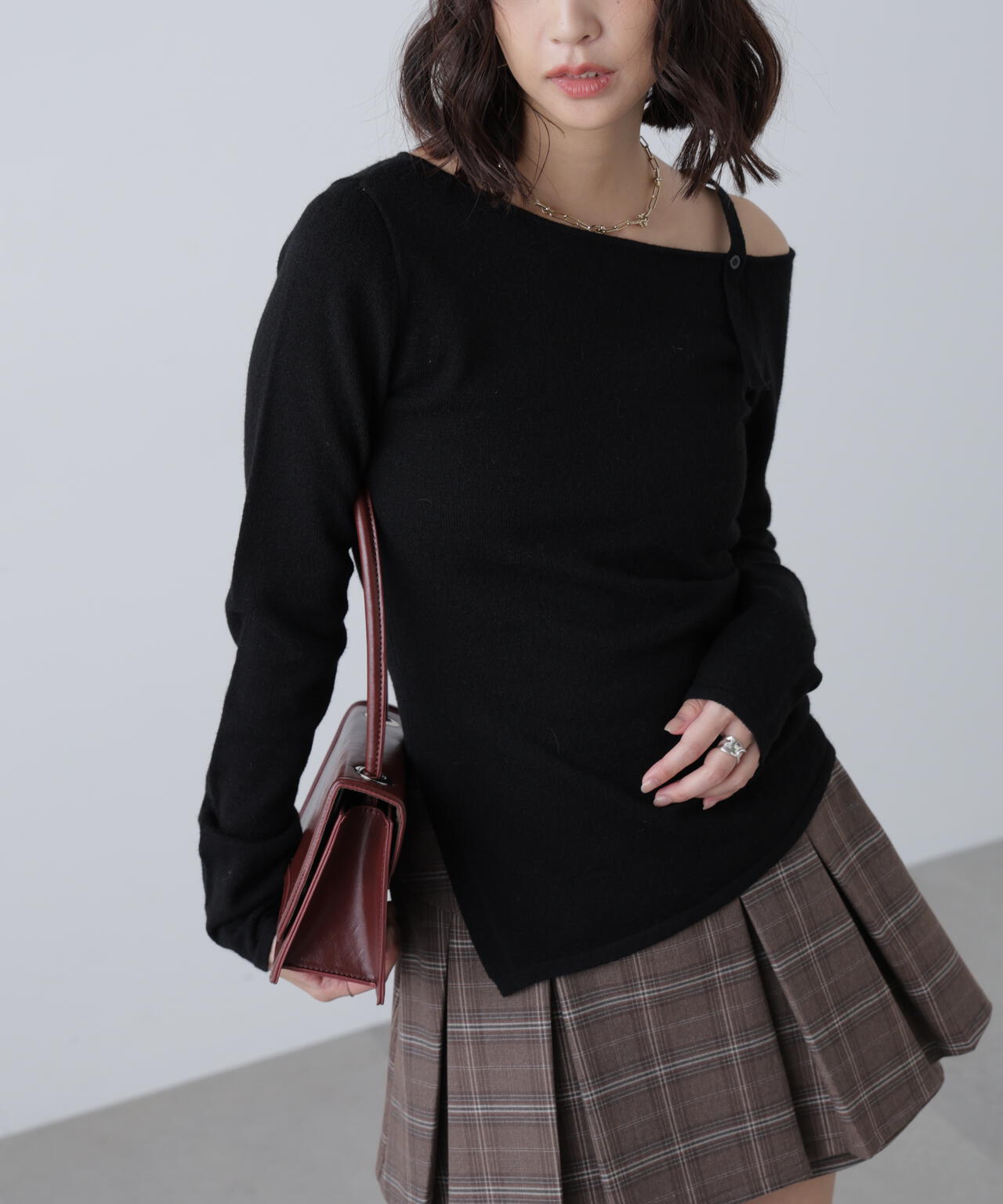 ワンショルダーストラップニット | FREE'S MART（フリーズマート