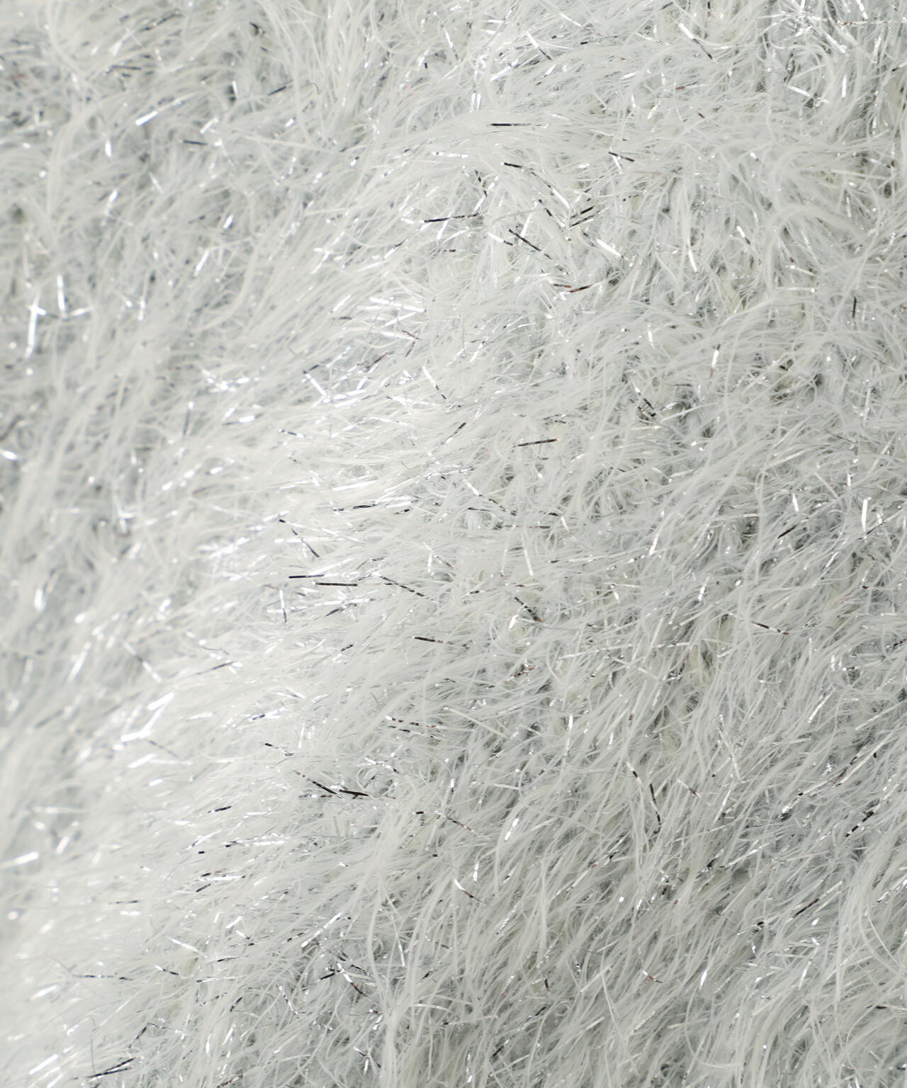 ラメフェザープルオーバーニット