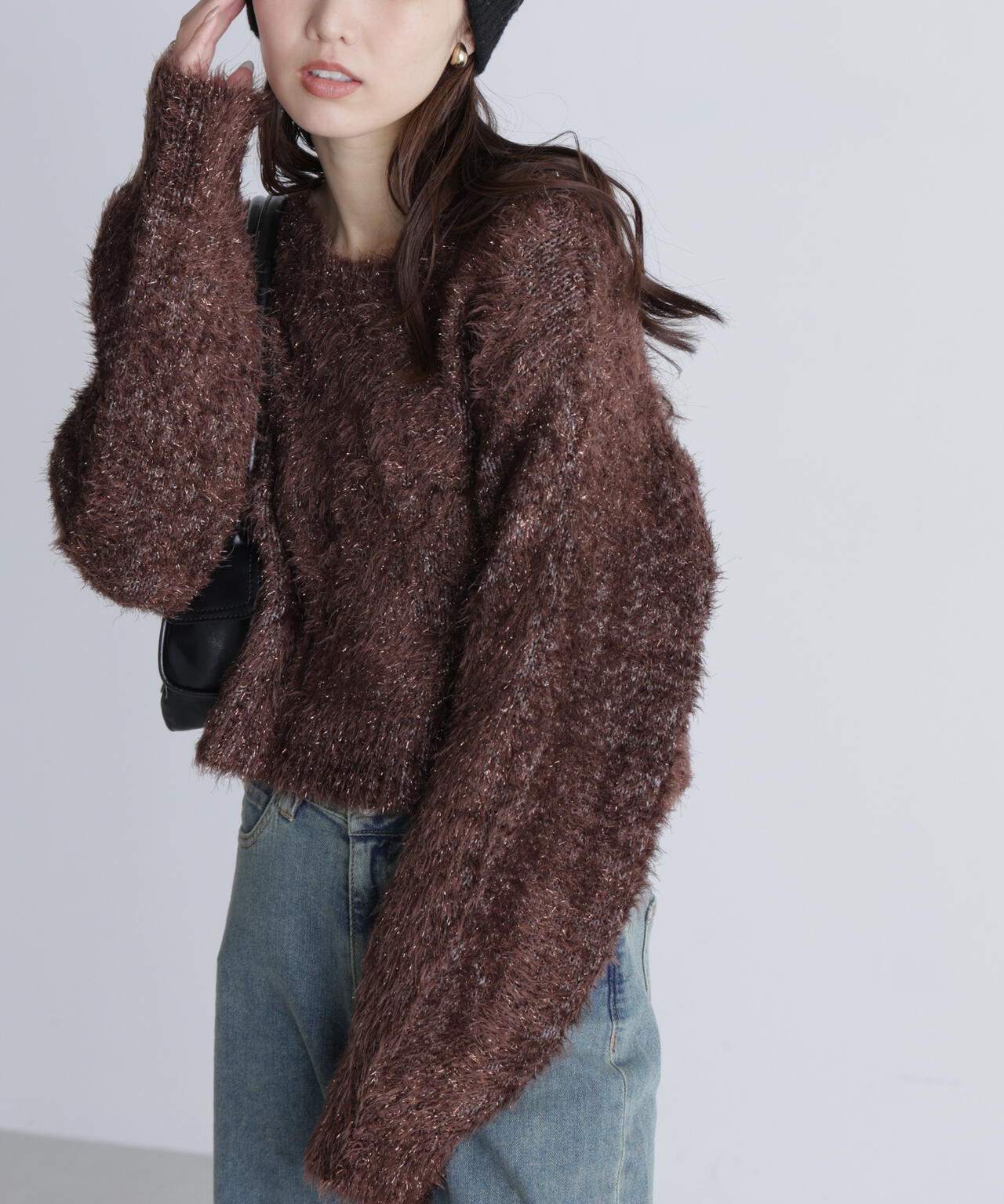 ラメフェザープルオーバーニット | FREE'S MART（フリーズマート