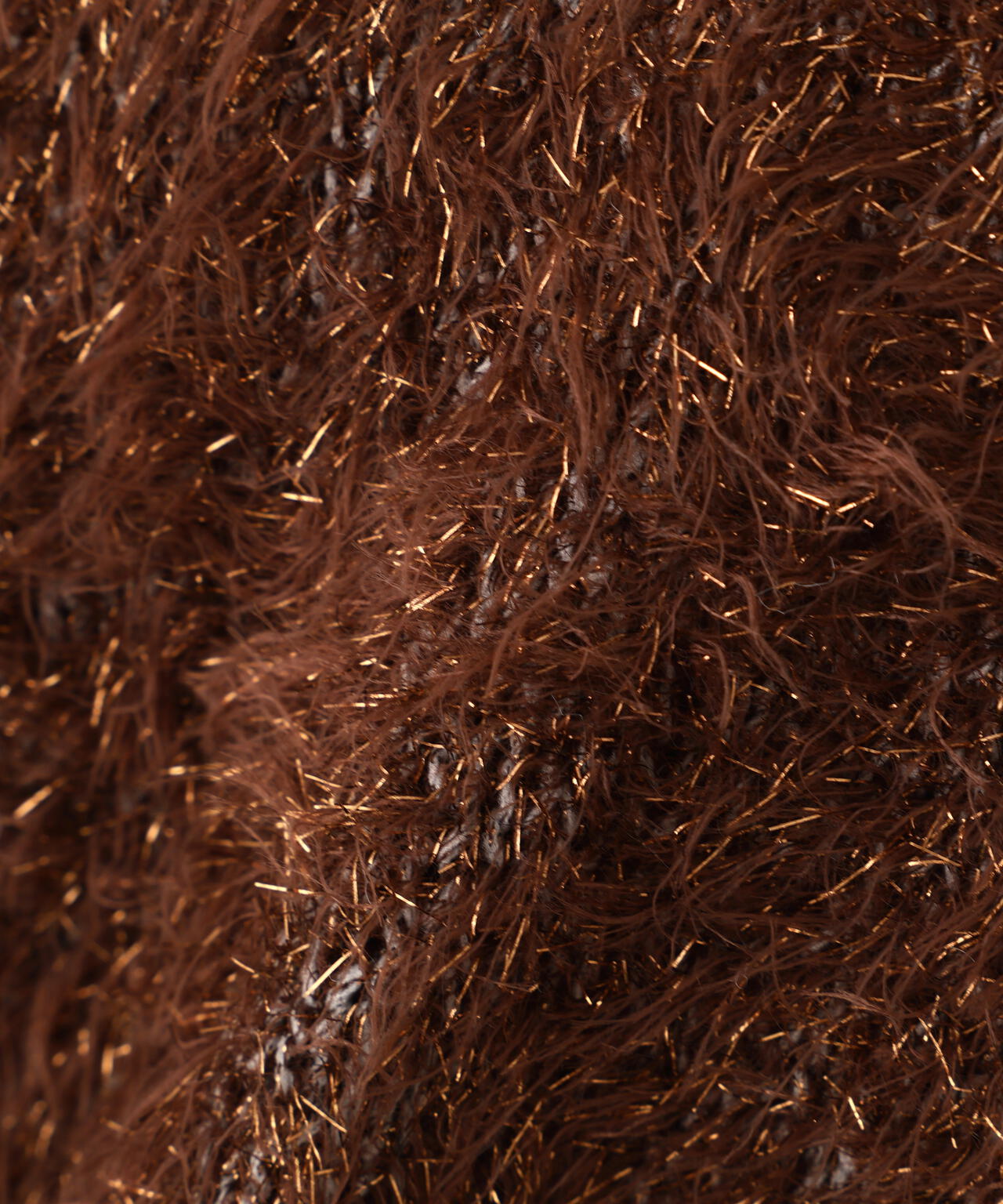 ラメフェザープルオーバーニット