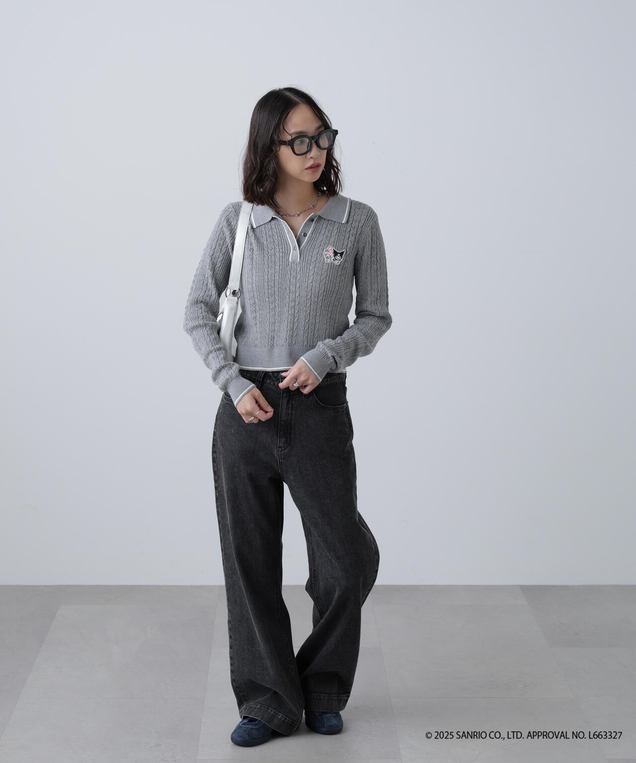 〈メロクロコラボ〉ニット長袖プルオーバー