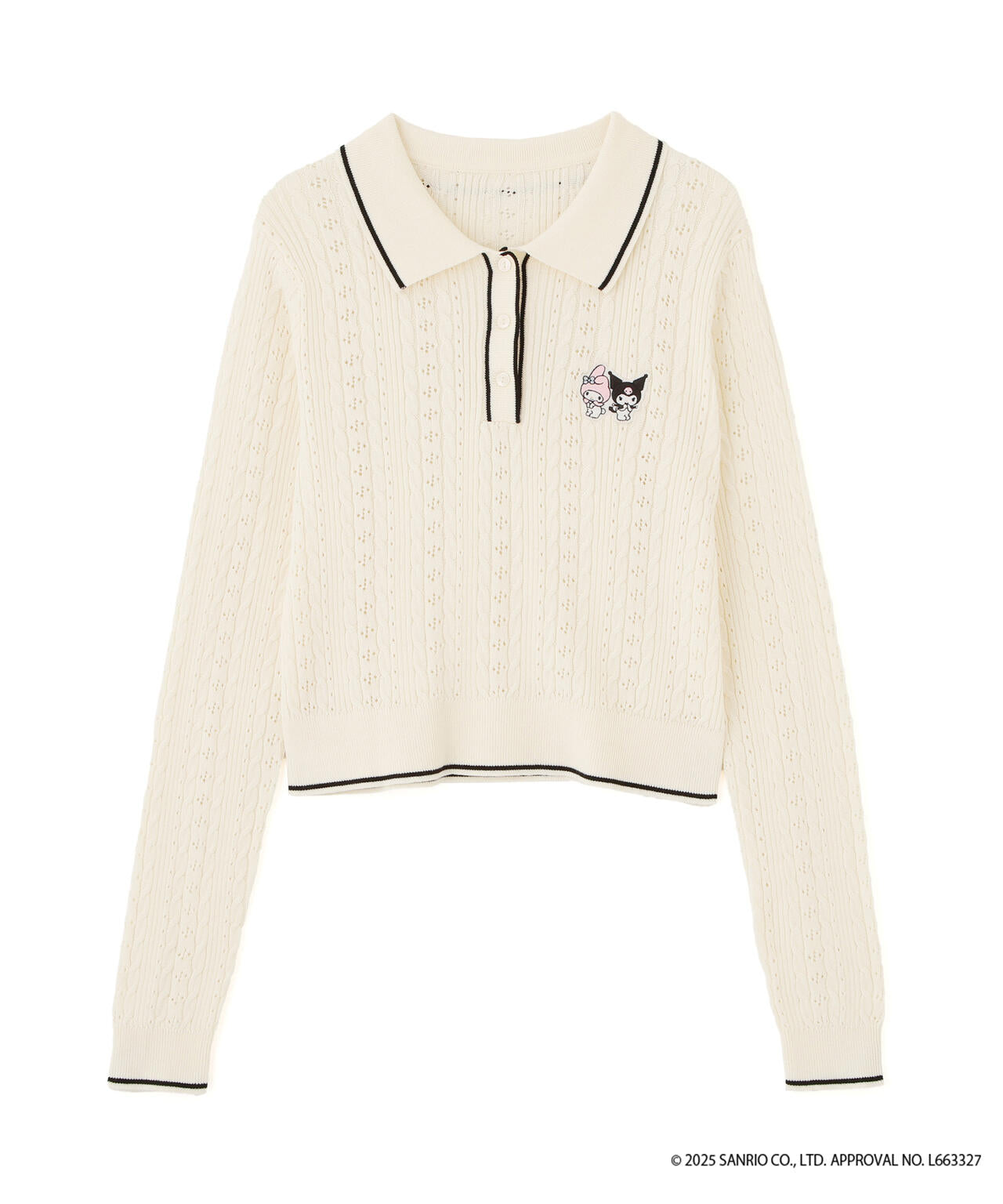 〈メロクロコラボ〉ニット長袖プルオーバー